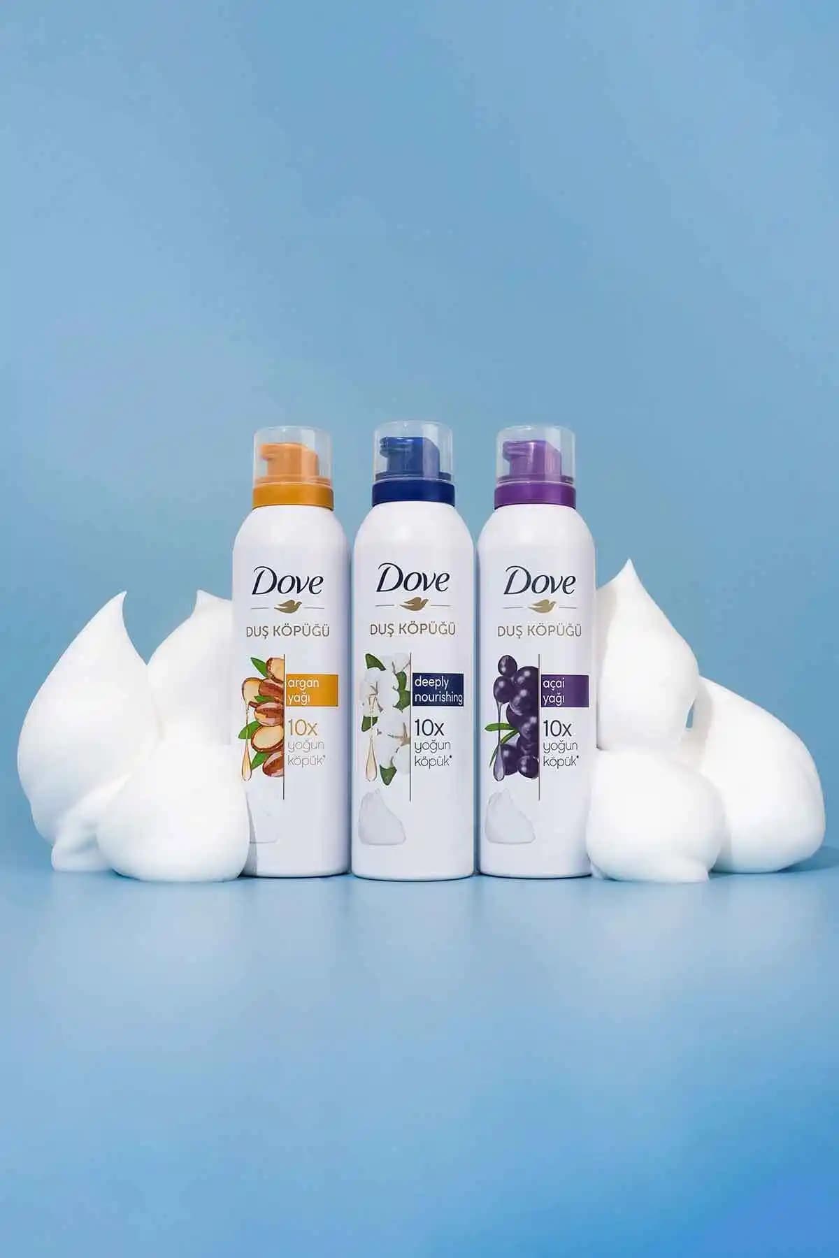 Dove Duş Köpüğü ve Köpük Duş Jeli Argan Yağı Karşılaştırması