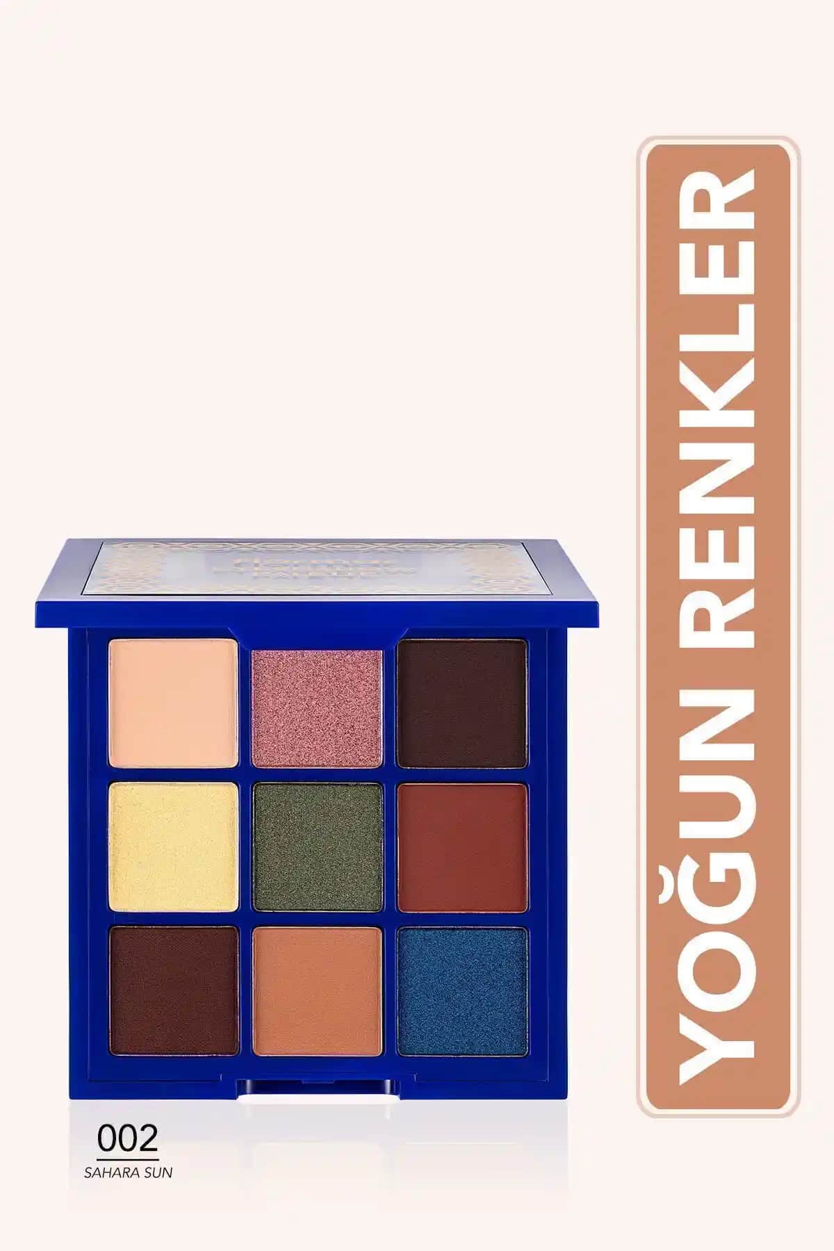 Flormar Glamour Eyes Palette 002 Sahara Sun Mat ve Işıltılı Farlar İçin Uygun Mükemmel Seçenek