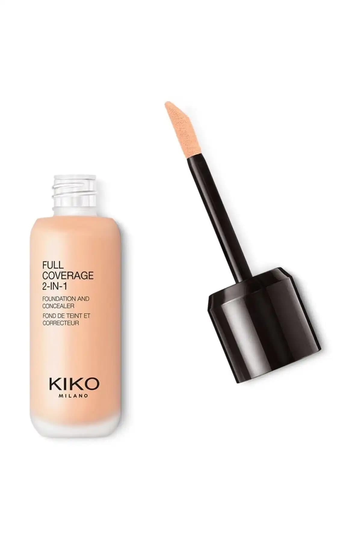 KIKO Full Coverage 2-in-1 Foundation & Concealer Yüksek Kapatıcılık ve Mat Görünüm Sağlar