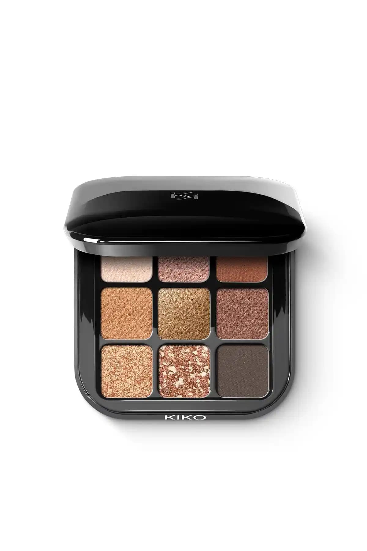 KIKO Glamour Çok Amaçlı Renkli Göz Farı Paleti 02 Sunset Vibes Günlük ve Gece Makyajı İçin