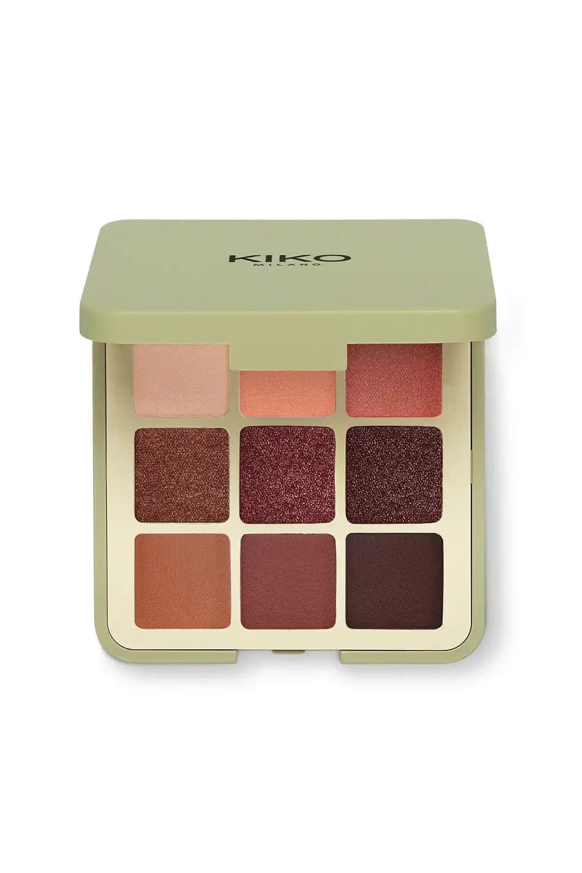 KIKO Green Me Eyeshadow Palette 102 Feisty Saffron Doğal ve Kalıcı Renkler Sunar