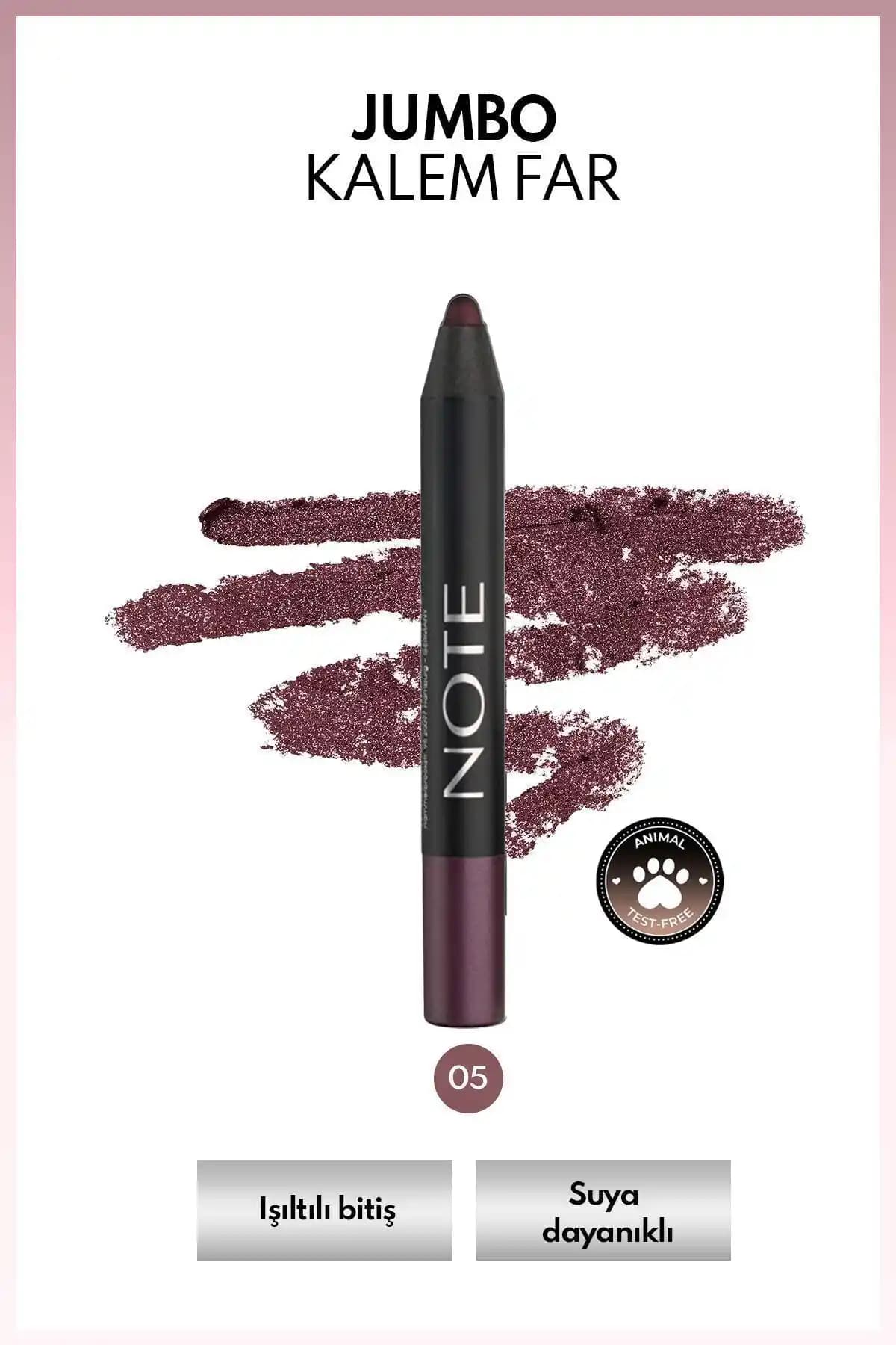 Note Cosmetics Jumbo Eyeshadow Pencil Waterproof Mor Renk Göz Kalemi İnce ve Kalıcı Kullanım