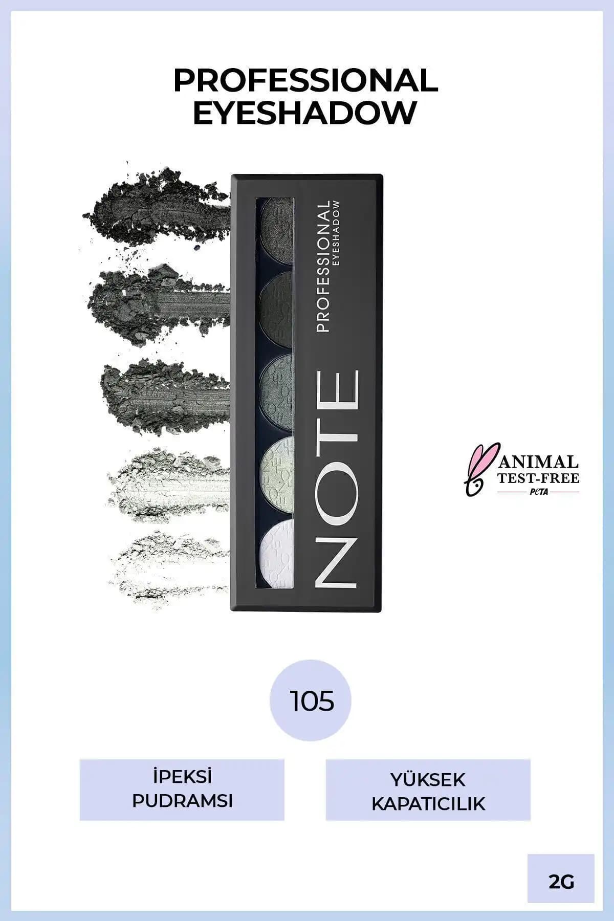 Note Cosmetics Profesyonel Göz Farı Paleti 105 Back To Black Göz Makyajı İçin Ideal