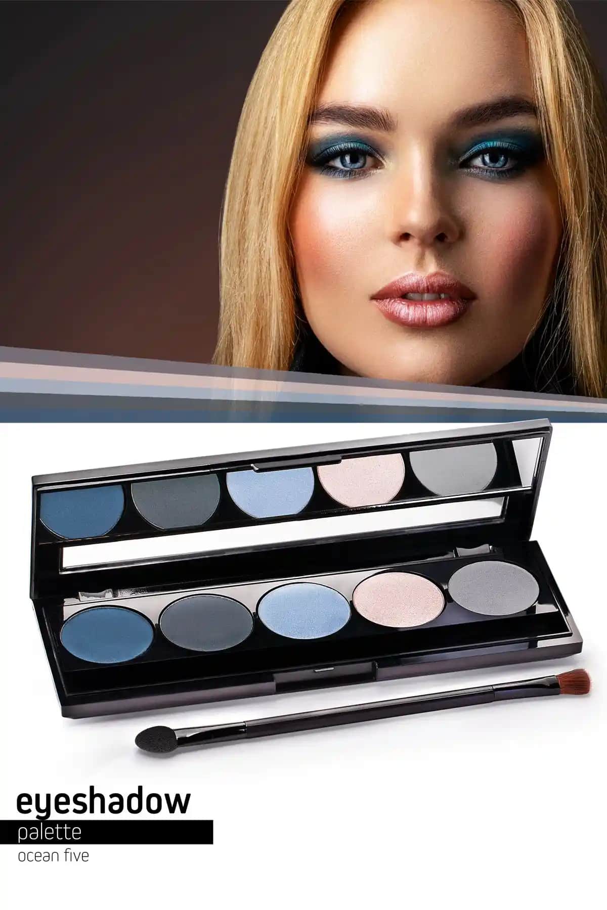 Pierre Cardin Ocean Five Mavi Tonlarda Çok Yönlü Mat Göz Farı Paleti Türkiye Menşeli