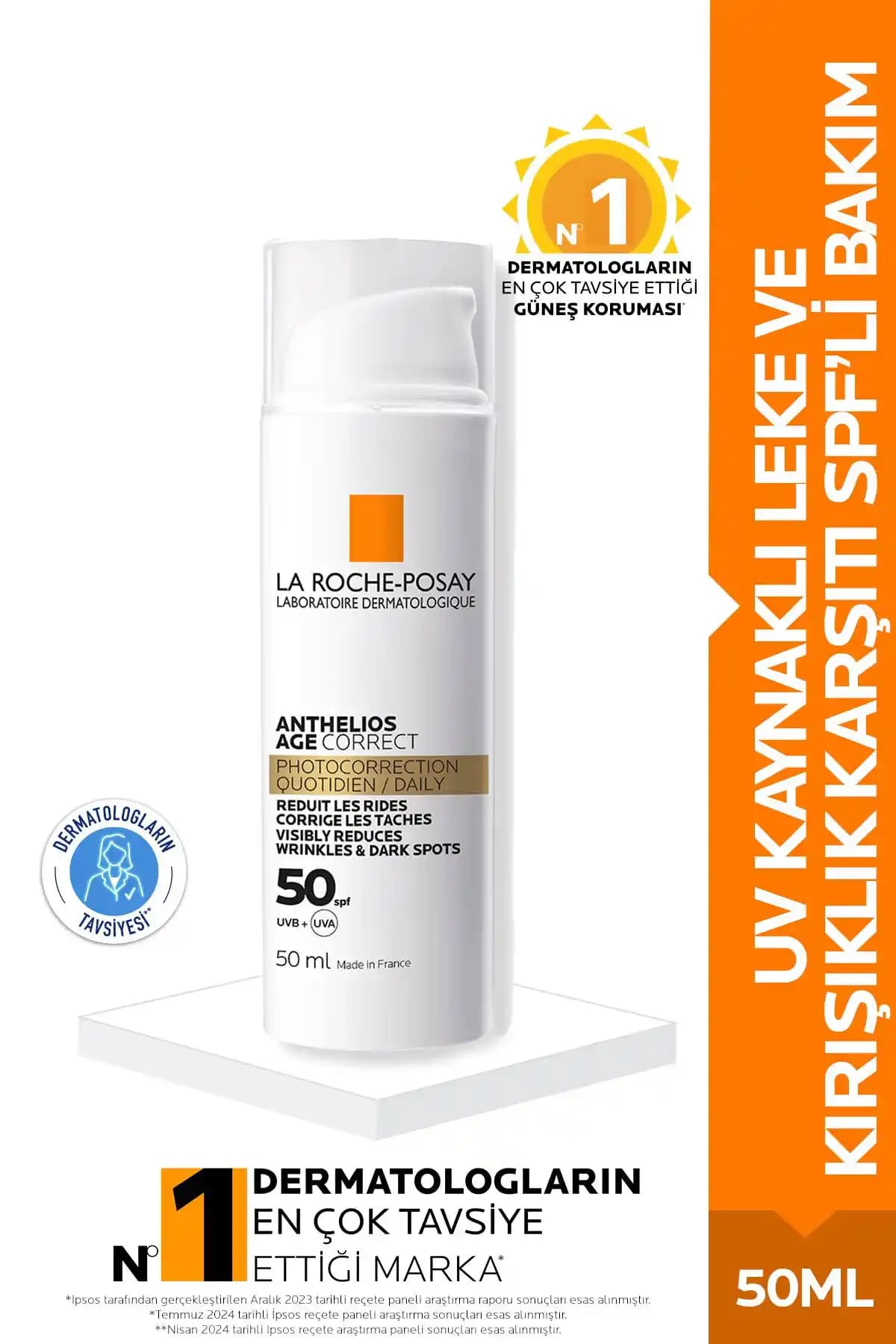 La Roche Posay Anthelios Age Correct ve Dry Touch SPF50 Güneş Kremleri Karşılaştırması