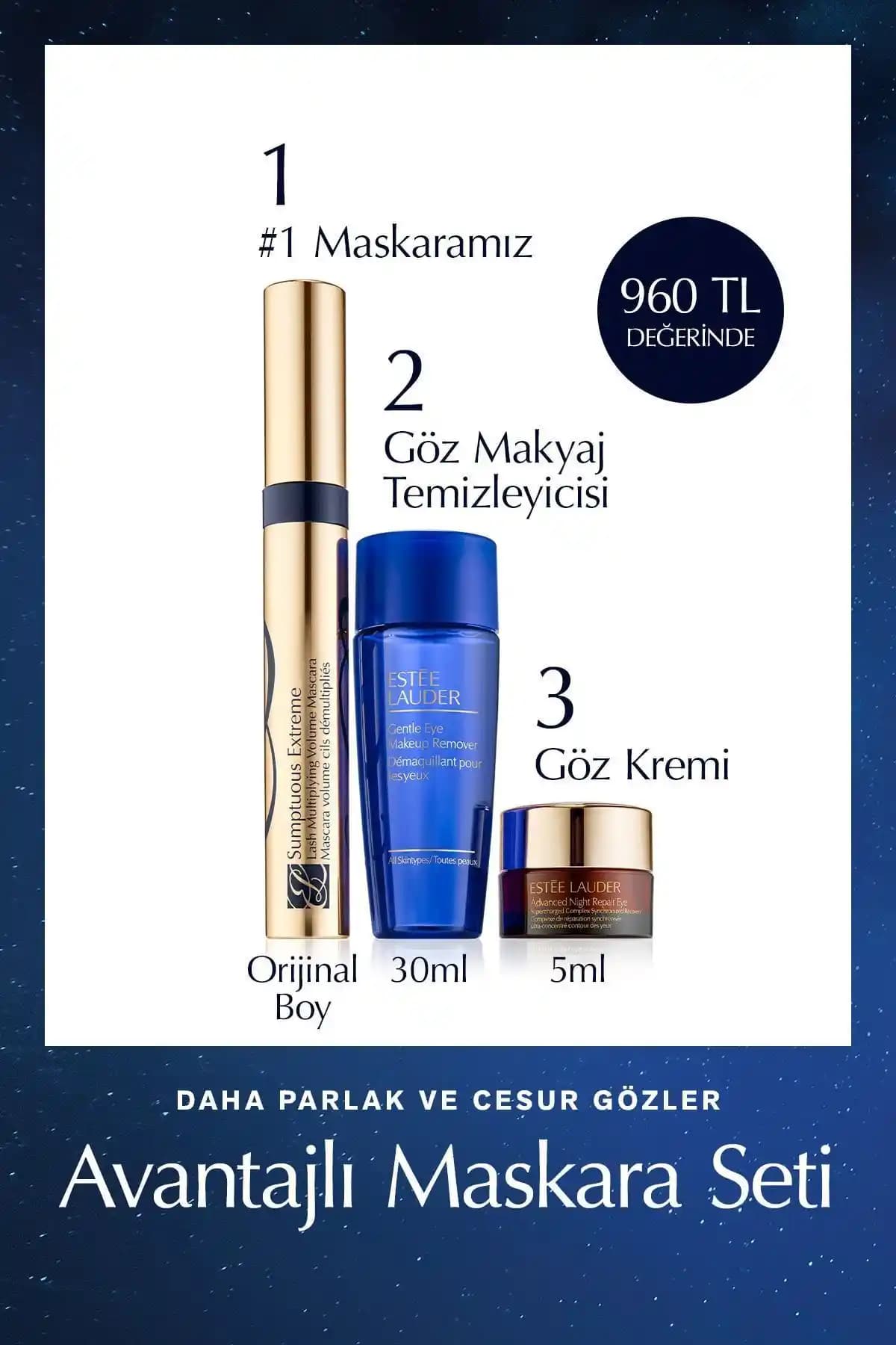 Estee Lauder Maskara Seti Göz Makyajında Hacim ve Bakım Sunar