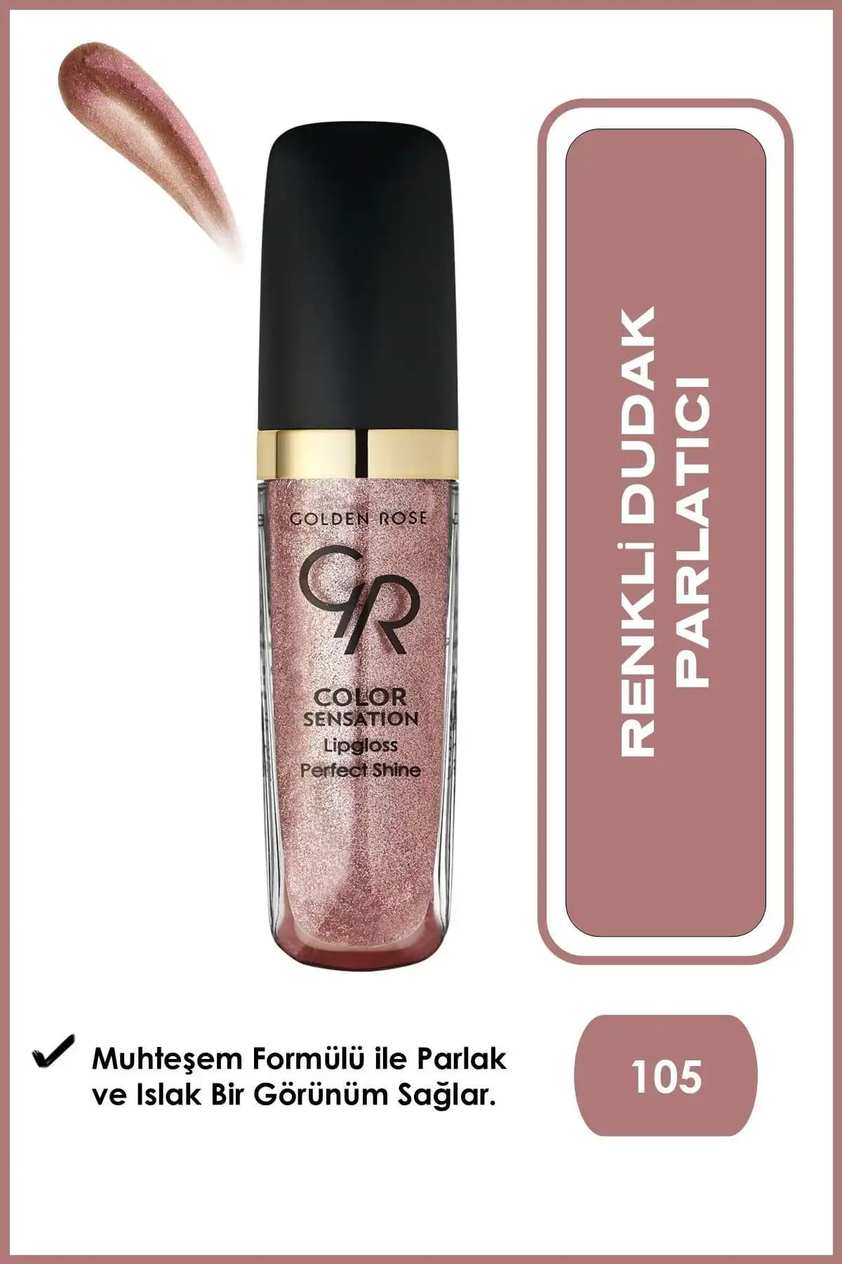 Golden Rose Color Sensation Lipgloss No 105 Dudaklara Parlaklık ve Işıltı Katıyor