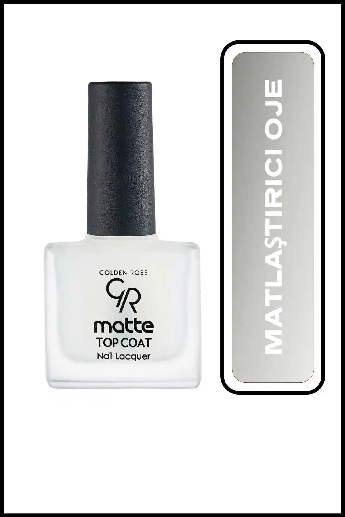 Golden Rose Matte Top Coat Nail Lacquer ile Zarif ve Modern Mat Tırnak Görünümü Sağlayın