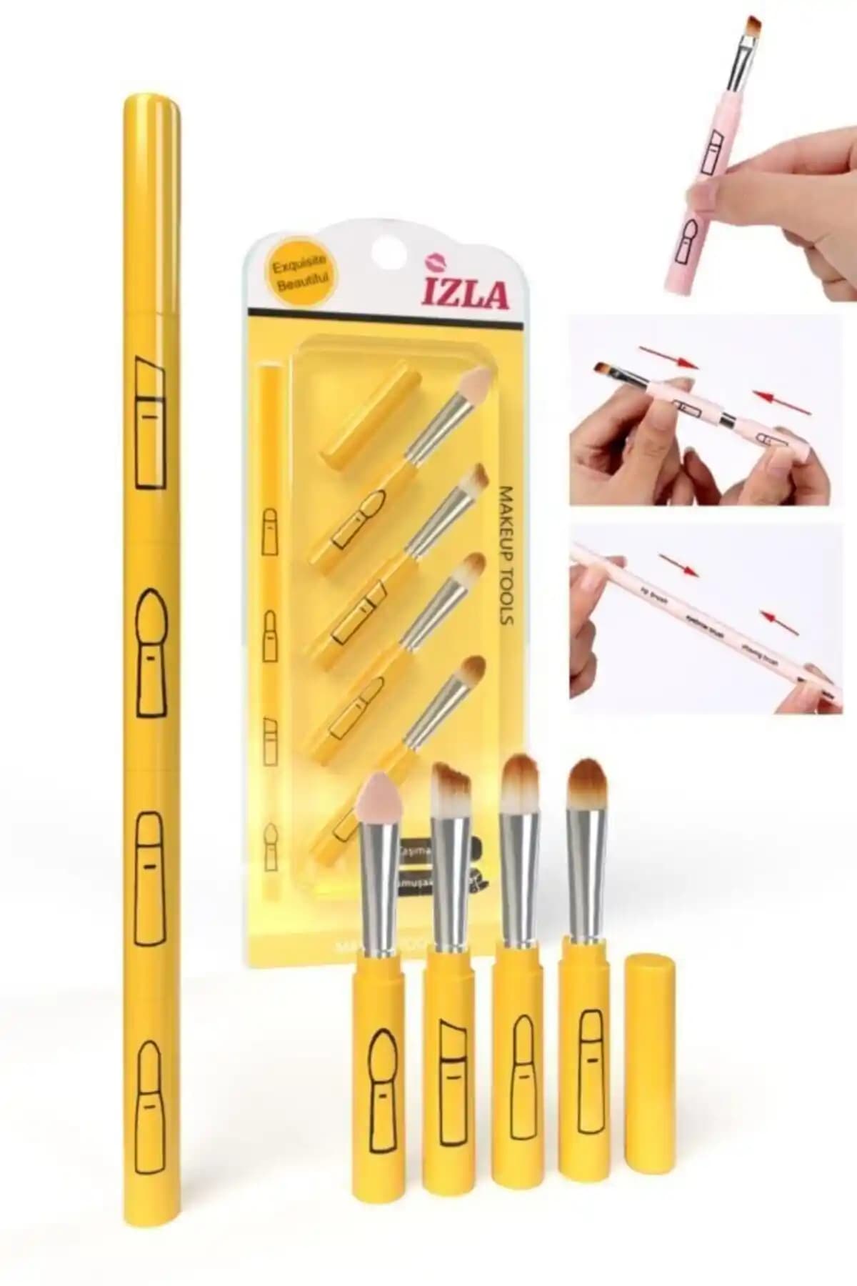 İzla Matruşka Fırça Seti ile Profesyonel ve Pratik Göz Makyajı Deneyimi