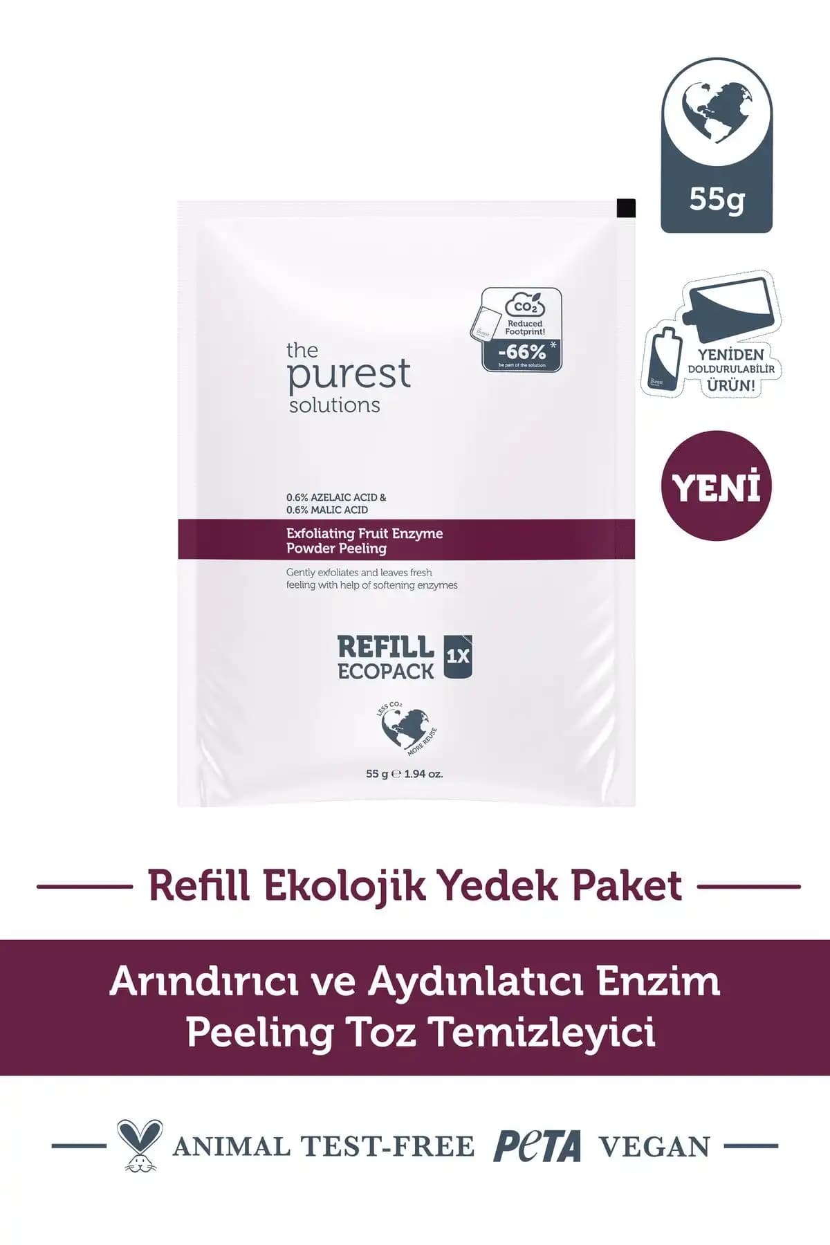 Maru.Derm AHA Meyve Enzim Hassas Toz Peeling ve The Purest Solutions Enzim Peeling Karşılaştırması 2