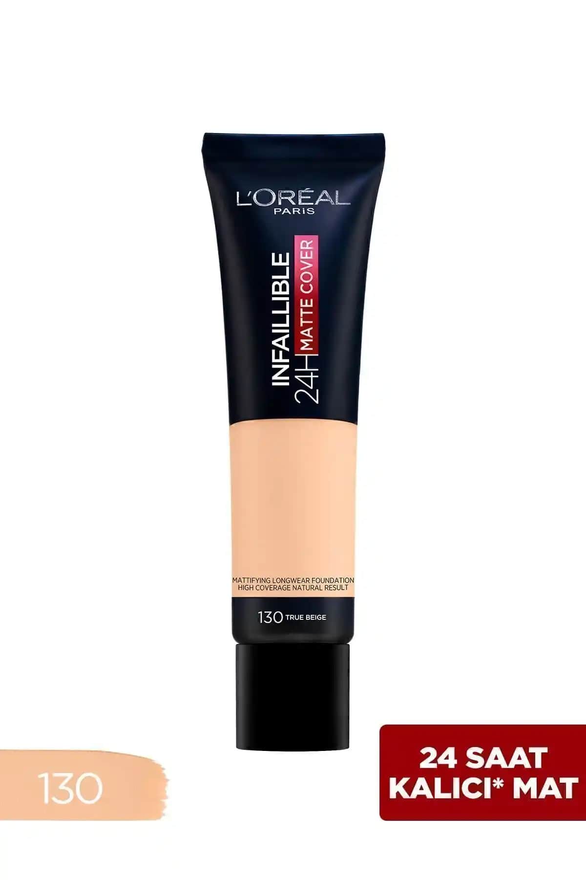 L'Oreal Paris Infaillible 24h Matte Cover Fondöten: Uzun Süre Kalıcı ve Mat Görünüm Sağlar