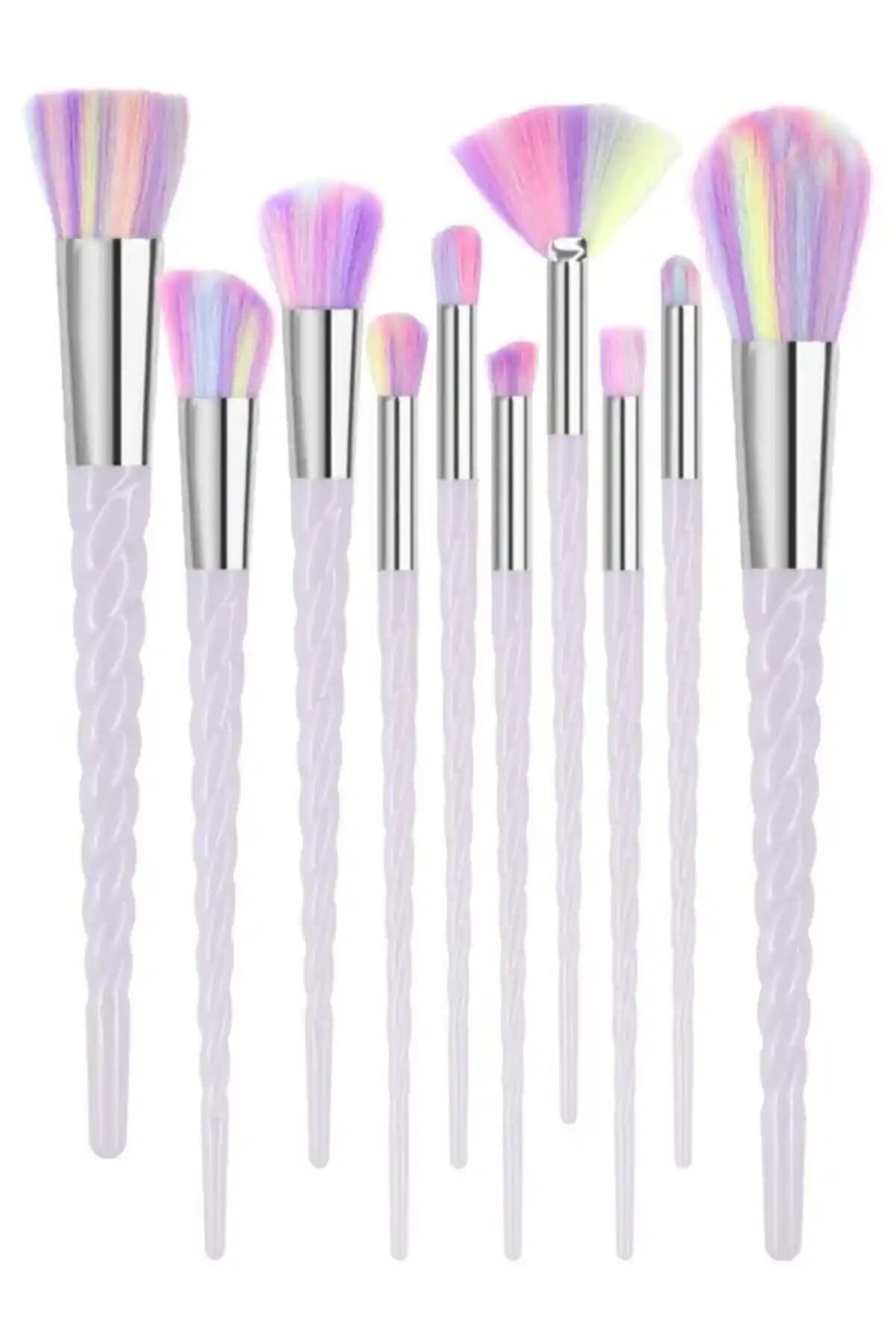 MUJGAN 10'lu Makyaj Fırça Seti: Şık Tasarım ve Çok Yönlü Kullanım İmkanı