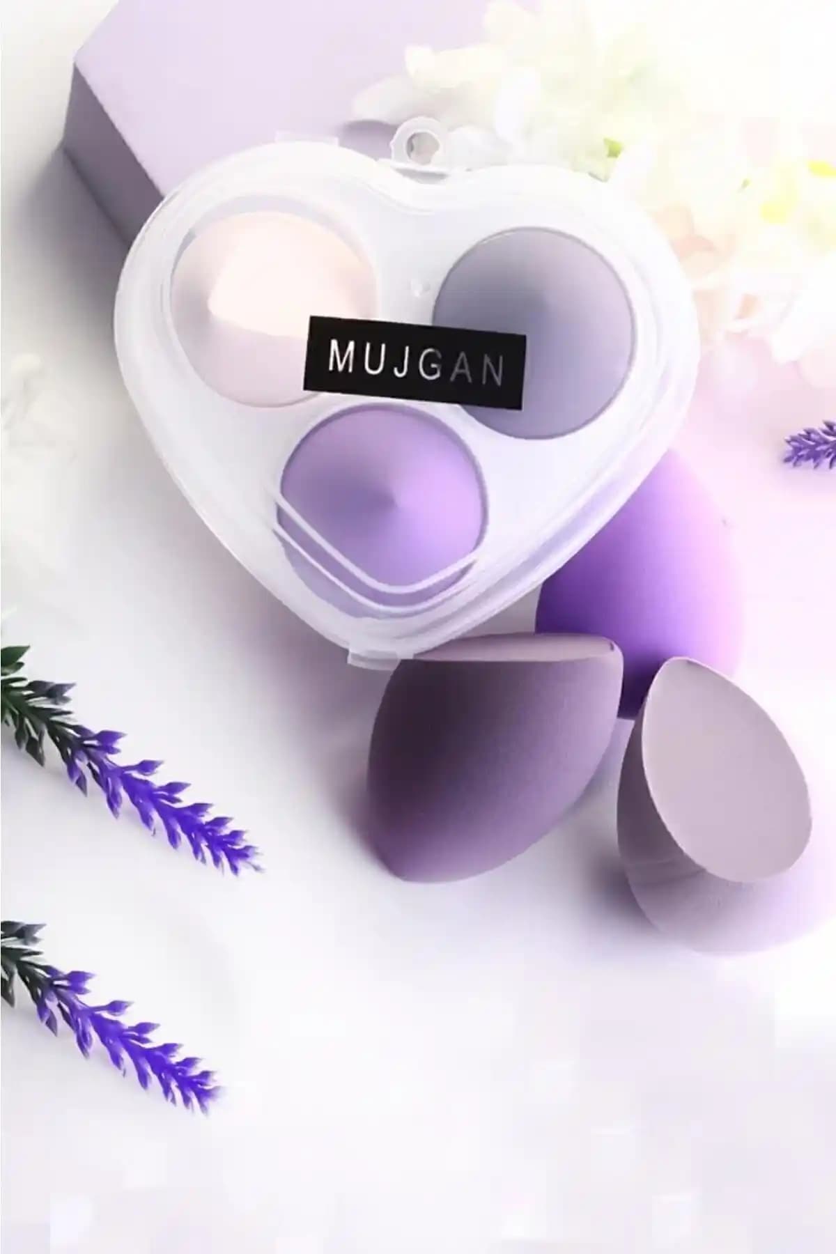 MUJGAN Kalpli 3'lü Standlı Sünger Mor: Estetik ve Fonksiyonellik Bir Arada