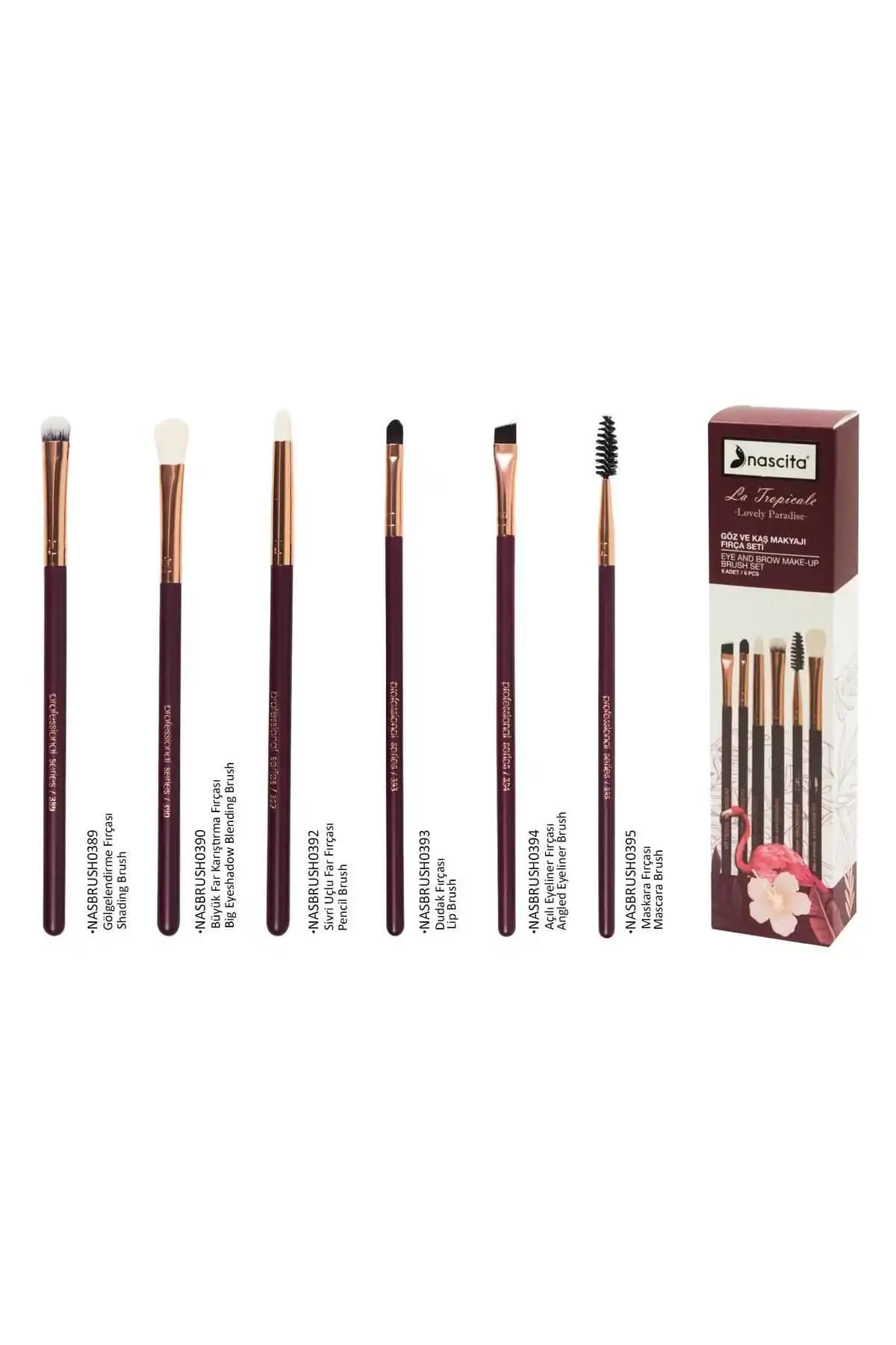 Nascita 6'lı Göz Makyajı Fırça Seti Profesyonel ve Kullanıcı Dostu Tasarım