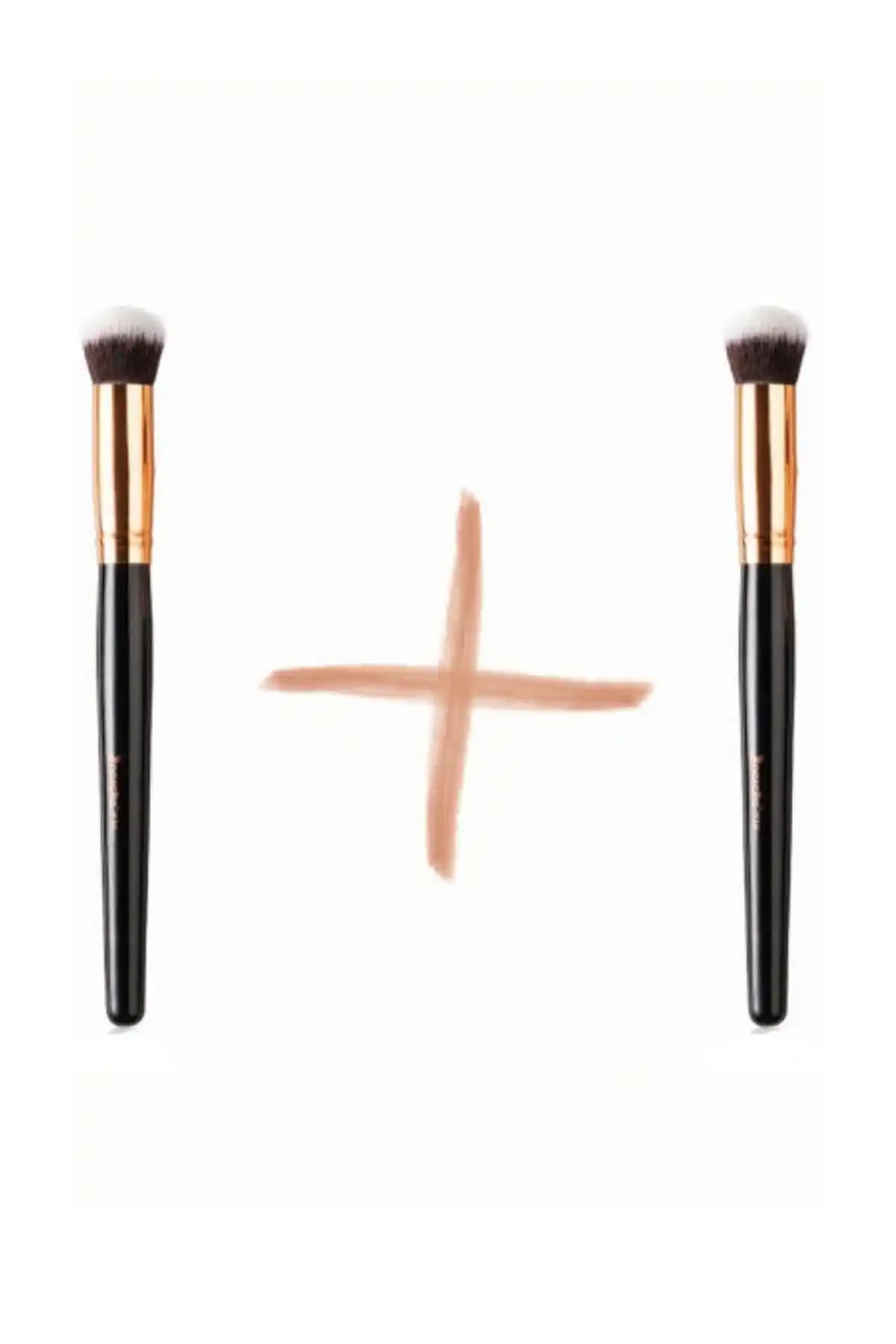 Nascita Profesyonel Oval Kapatıcı ve Allık Fırçası Seti ile Makyajda Mükemmellik