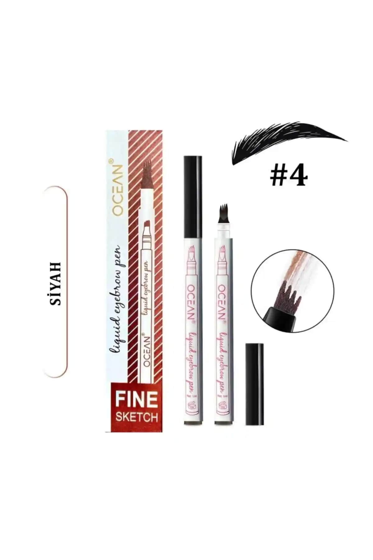 Ocean Kalıcı Likit Kaş Şekillendirici Kalem ve Shaka Siyah Kaş Dövmesi Karşılaştırması