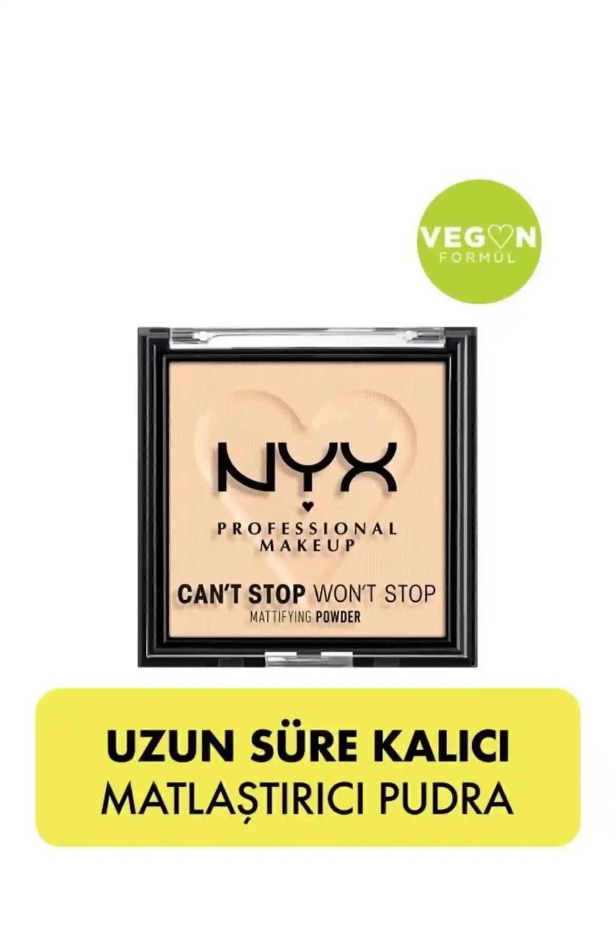 NYX Can’t Stop Won’t Stop Matlaştırıcı Pudra: Uzun Süre Kalıcı ve Doğal Makyaj İçin