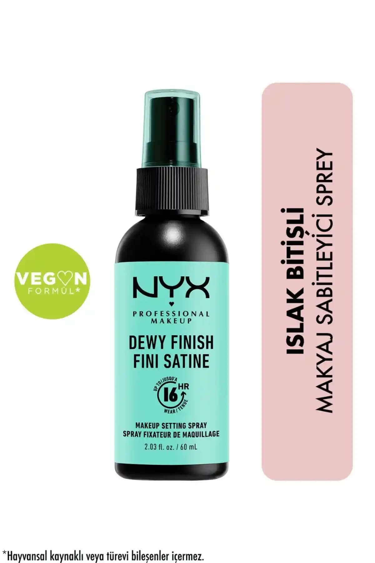 NYX Dewy Dewy Makyaj Sabitleyici Sprey 80g Cilt Parlaklığı ve Kalıcılık Sağlar