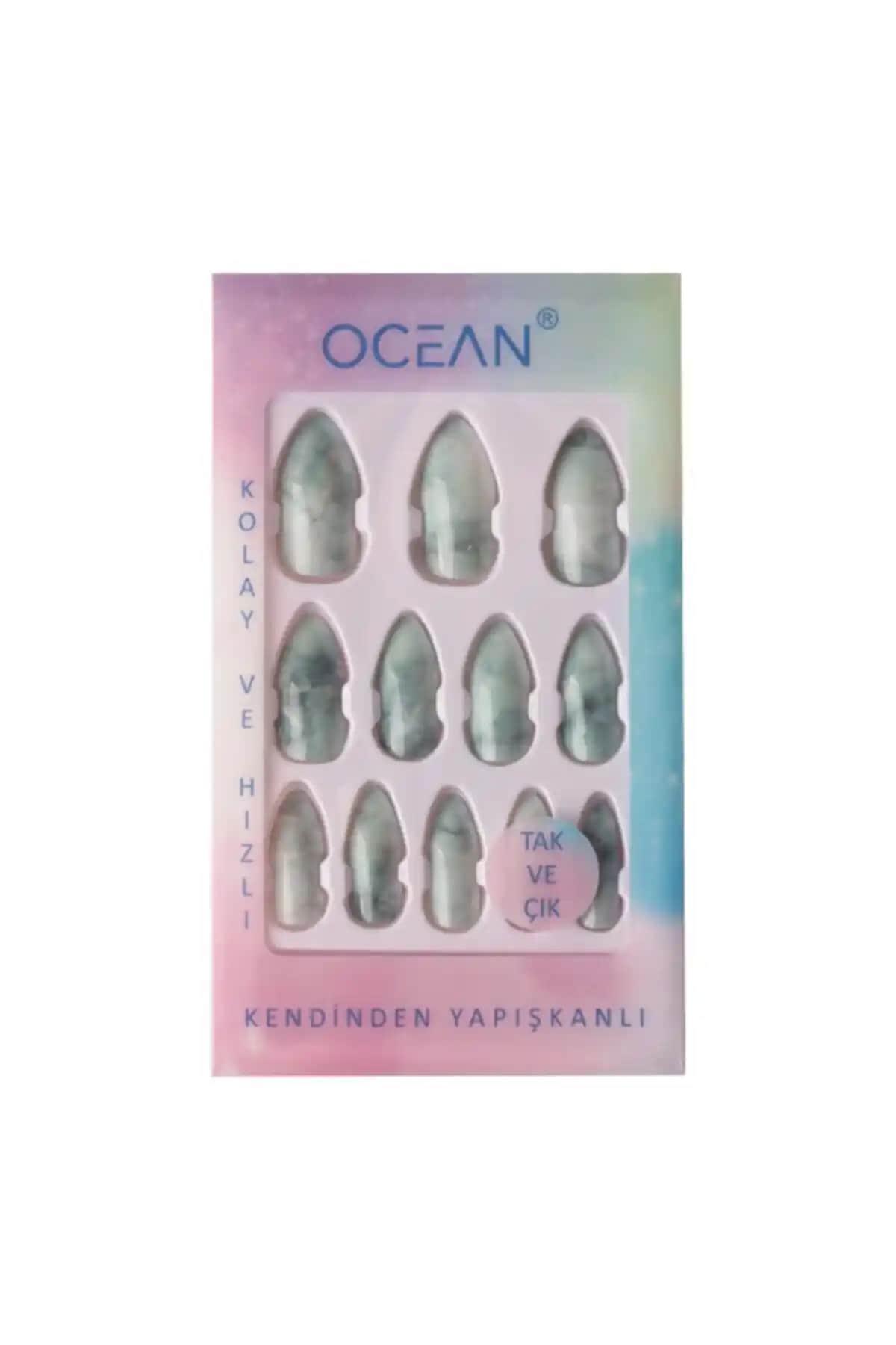 Ocean Tak Ve Çık Kendinden Yapışkanlı Tırnak Aksesuarı Doğal ve Pratik Kullanım Sağlar