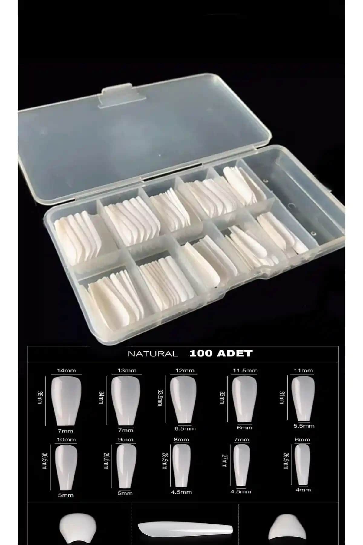 SİNKA Takma Tırnak Balerin Naturel 100 Adet – Estetik ve Dayanıklı Tırnak Çözümü