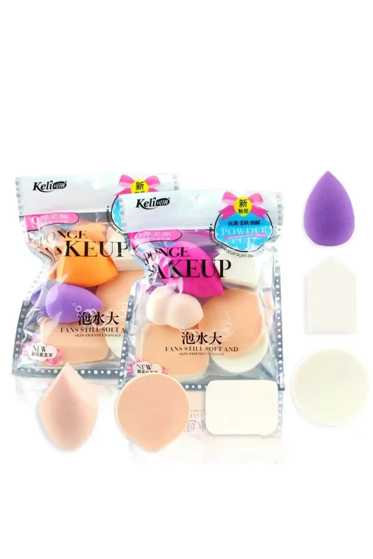 Monalisa Toka 6'lı Makyaj Süngeri Seti Pratik ve Çok Yönlü Kullanım İmkanı Sunar