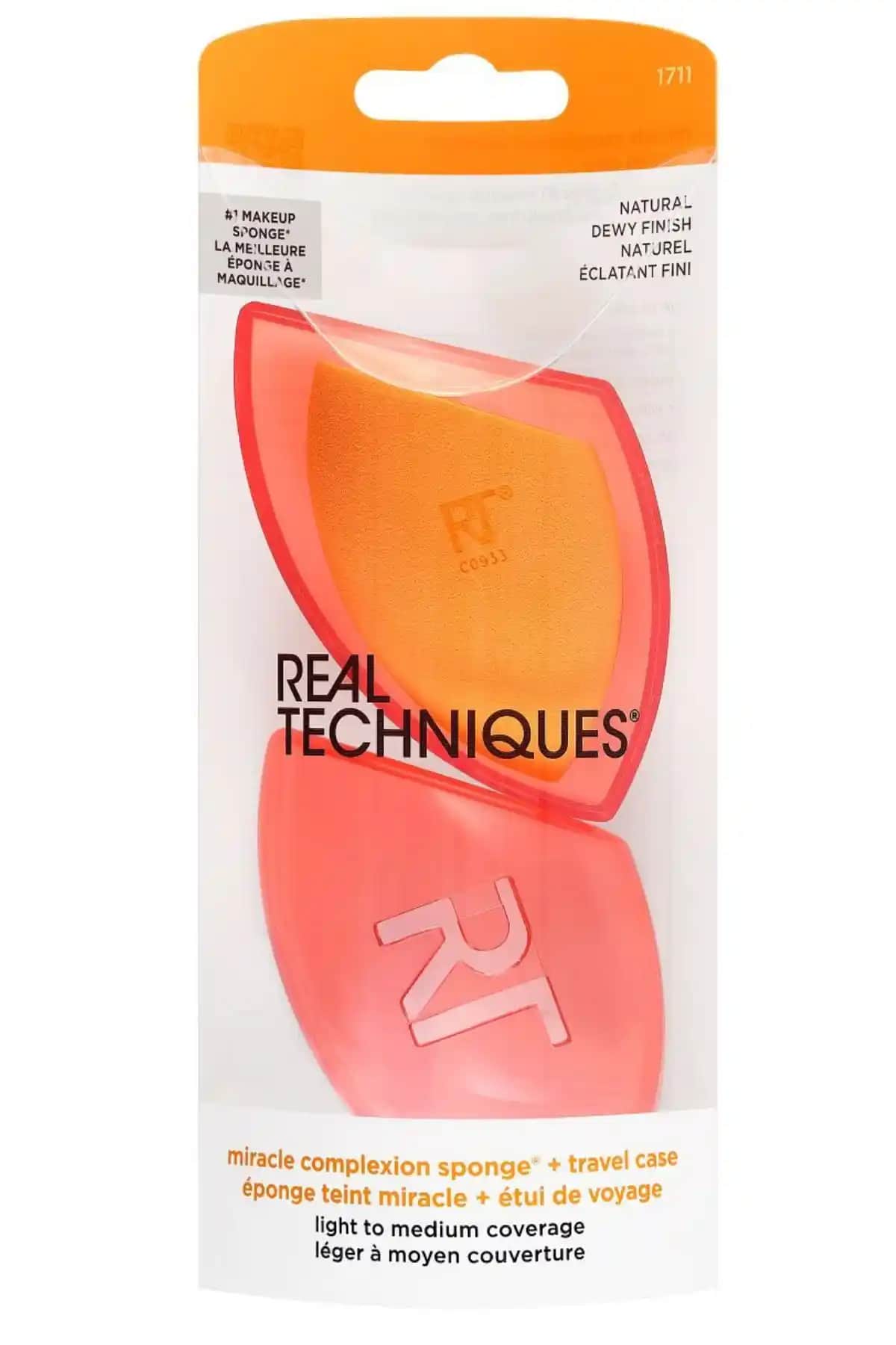 Real Techniques Mucize Makyaj Süngeri Seyahat Kılıflı Çok Yönlü Kullanım İmkanı
