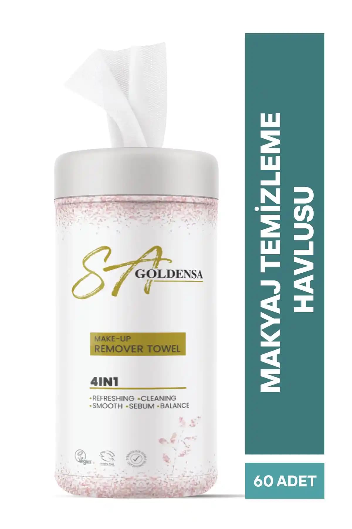SA GoldenSA Yüz ve Makyaj Temizleme Havlusu: Pratik ve Etkili Cilt Bakım Çözümü