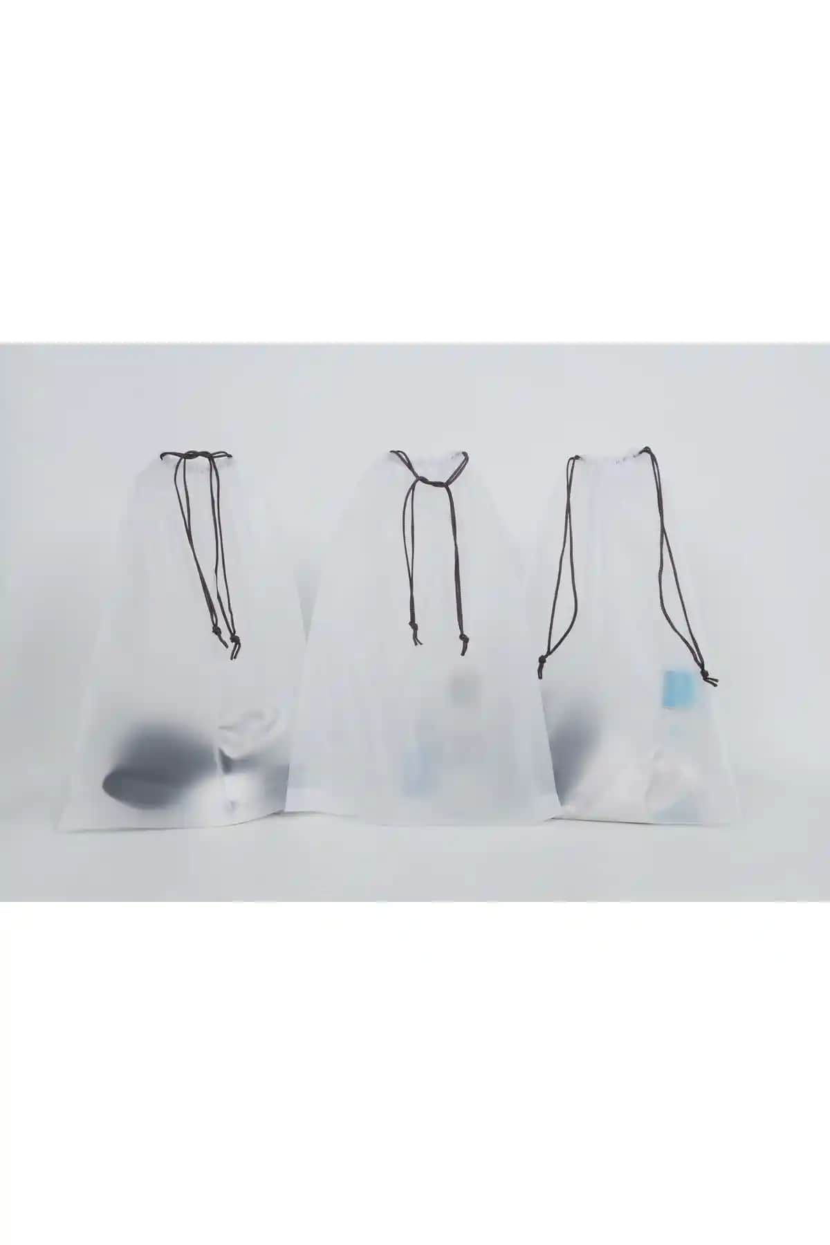 Meapuff 3'lü Su Geçirmez Kozmetik ve Plaj Çantası Seti Geniş Hacim ve Şıklık Sunar