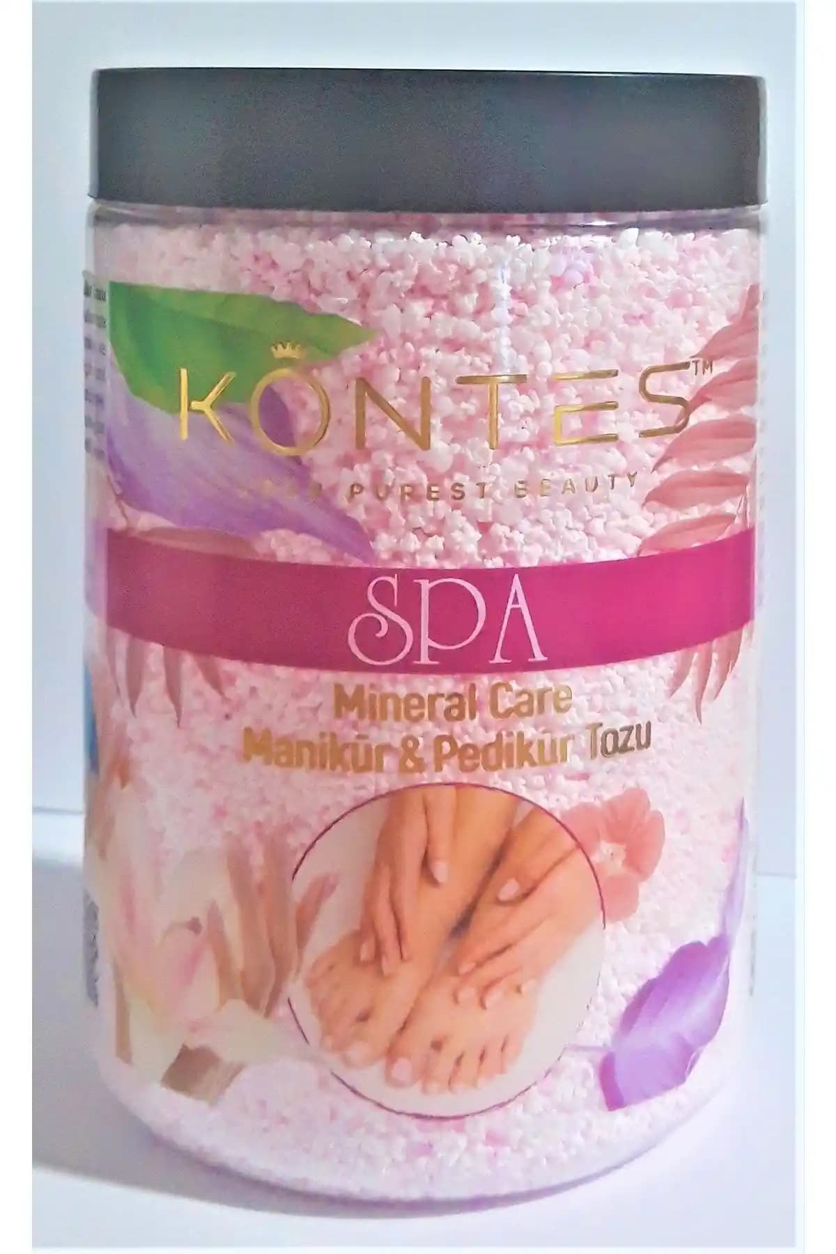 Kontes Spa Mineral Care Manikür Pedikür Tozu 500g Profesyonel ve Ev Kullanımı İçin Uygun