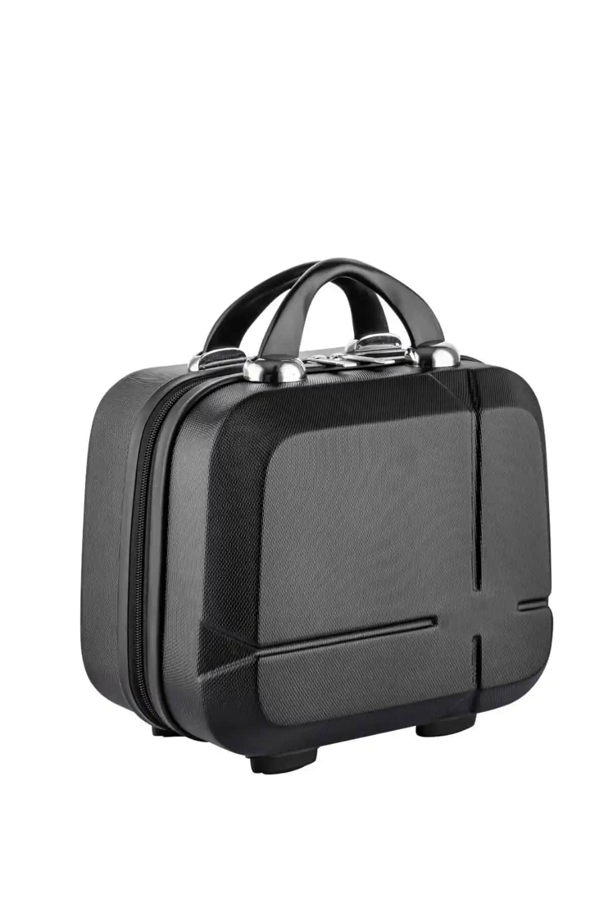 RELIANCE Siyah Makyaj Çantası ve El Valizi Dayanıklı ve Şık Tasarımıyla Kullanıma Hazır