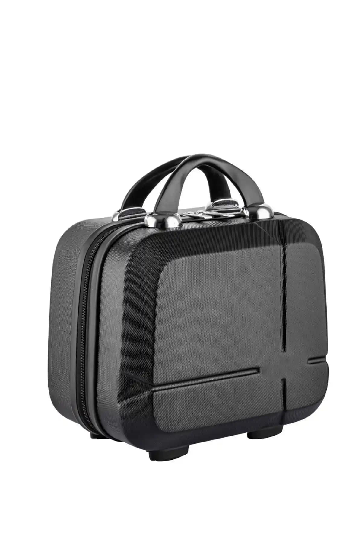 RELIANCE Siyah Makyaj Çantası ve El Valizi Dayanıklı ve Şık Tasarımıyla Kullanıma Hazır