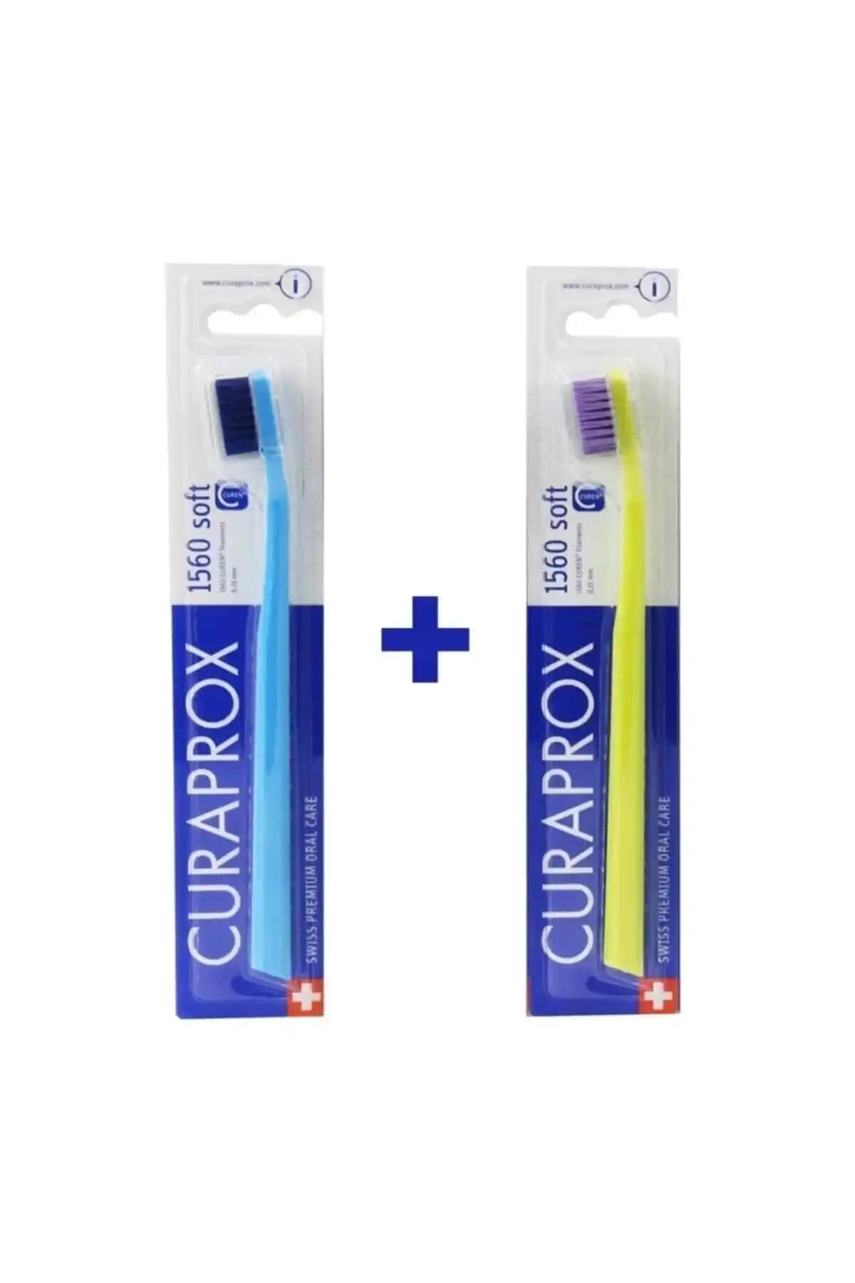 Curaprox 1560 Soft Diş Fırçası 2'li set ile hassas diş ve diş eti sağlığını koruyun