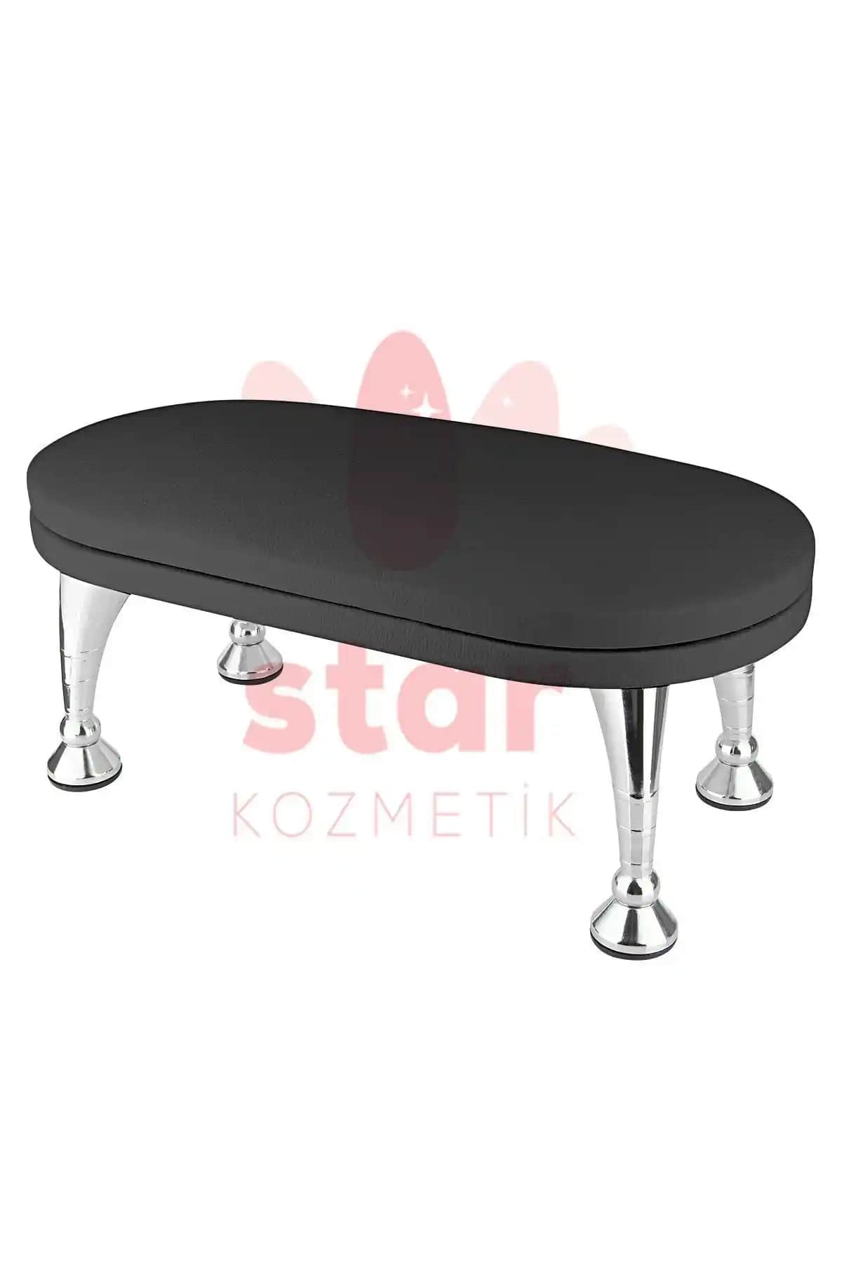 Venalisa Siyah Renk Manikür Sehpası ve Yastığı Profesyonel ve Ev Kullanımı İçin Uygun