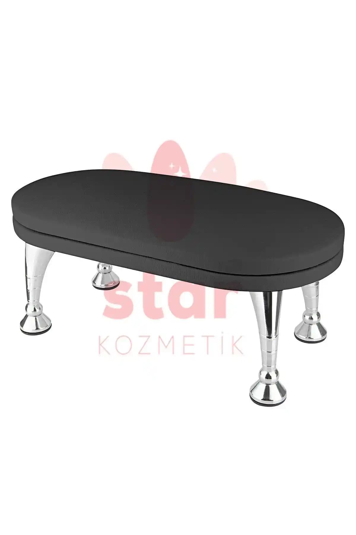 Venalisa Siyah Renk Manikür Sehpası ve Yastığı Profesyonel ve Ev Kullanımı İçin Uygun