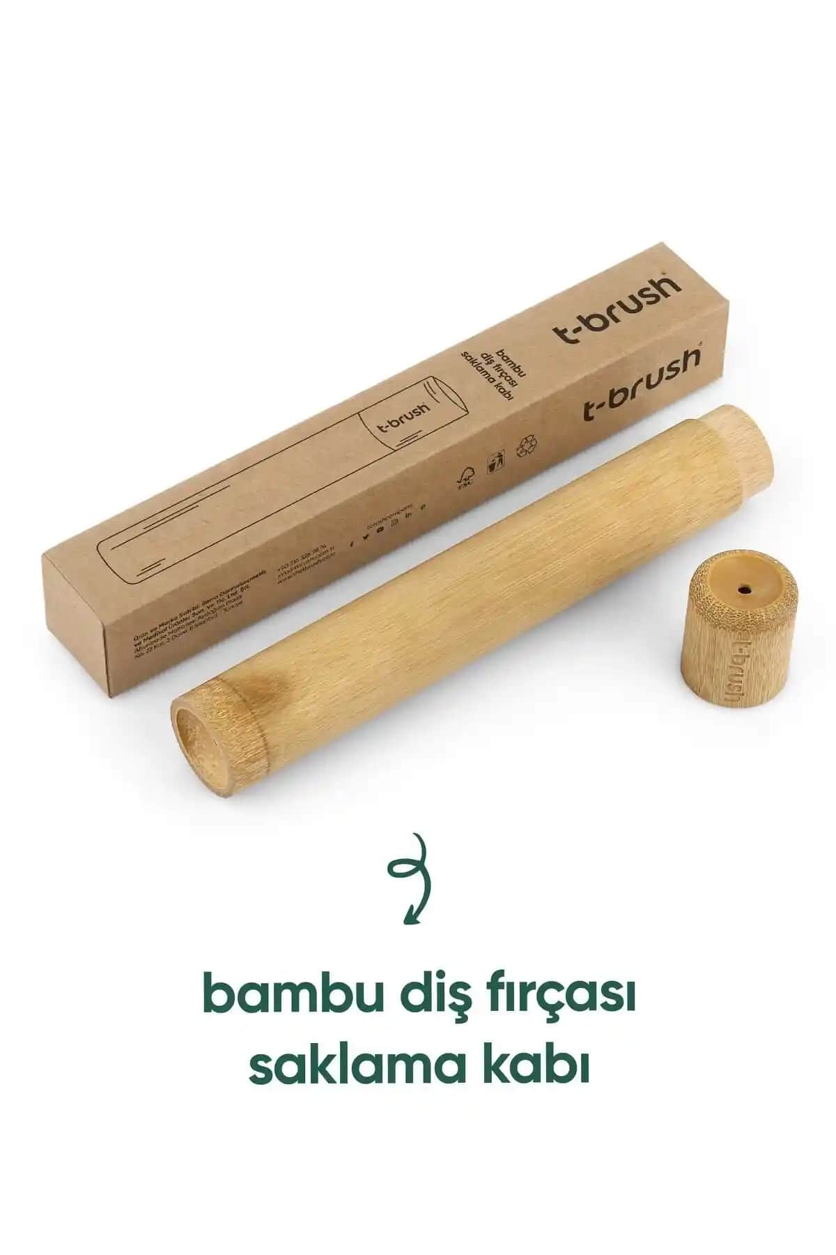 Bambu Diş Fırçası Saklama Kabı Doğal ve Sürdürülebilir Tasarımıyla Günlük Kullanım İçin