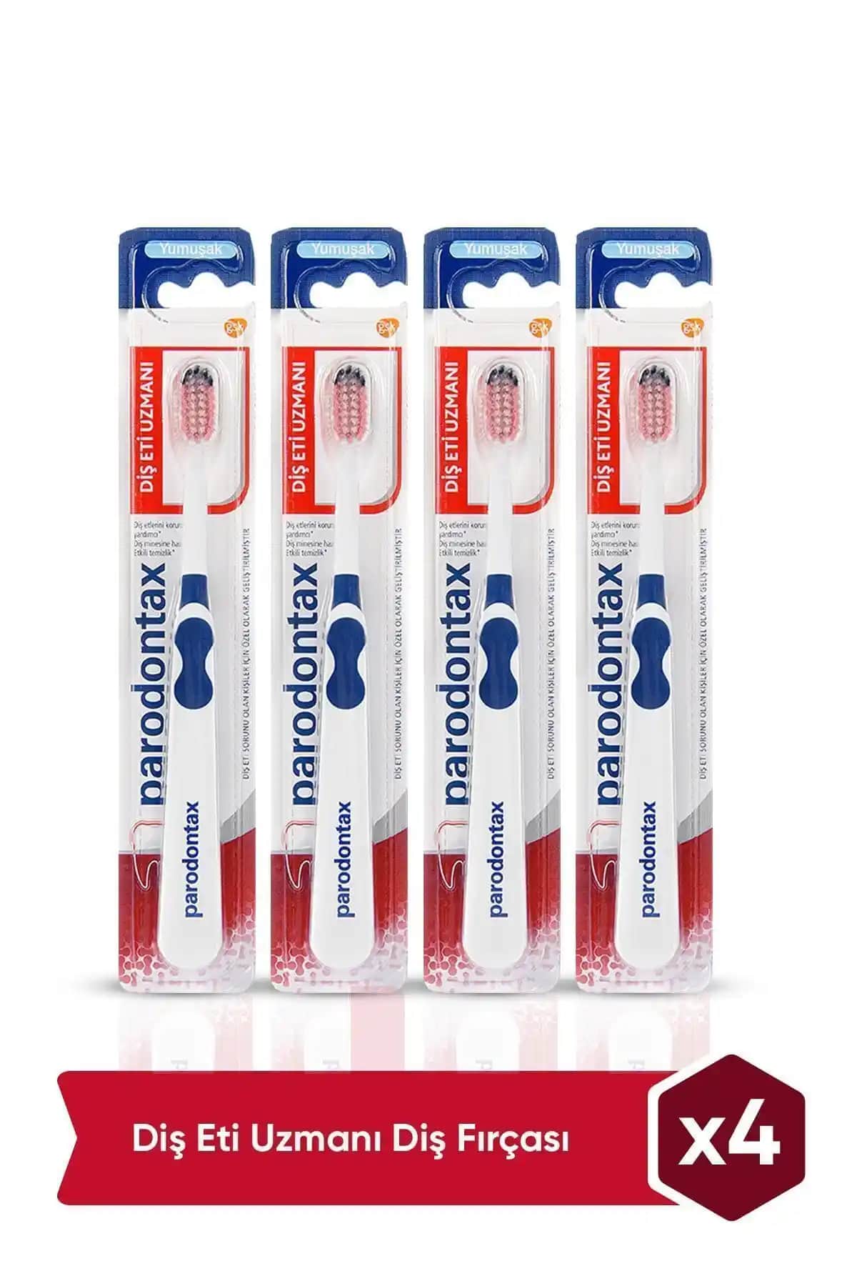 Parodontax Diş Eti Uzmanı Diş Fırçası 4'lü Paket Sağlıklı Gülüşler İçin Güçlü Bir Seçenek