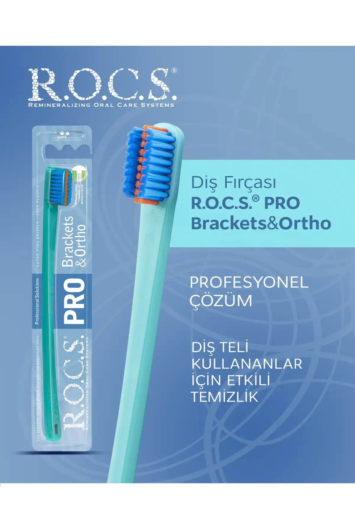 R.O.C.S. Pro Brackets & Ortho Soft Diş Fırçası: Ortodontik Tedavi İçin Etkili Temizlik Çözümü