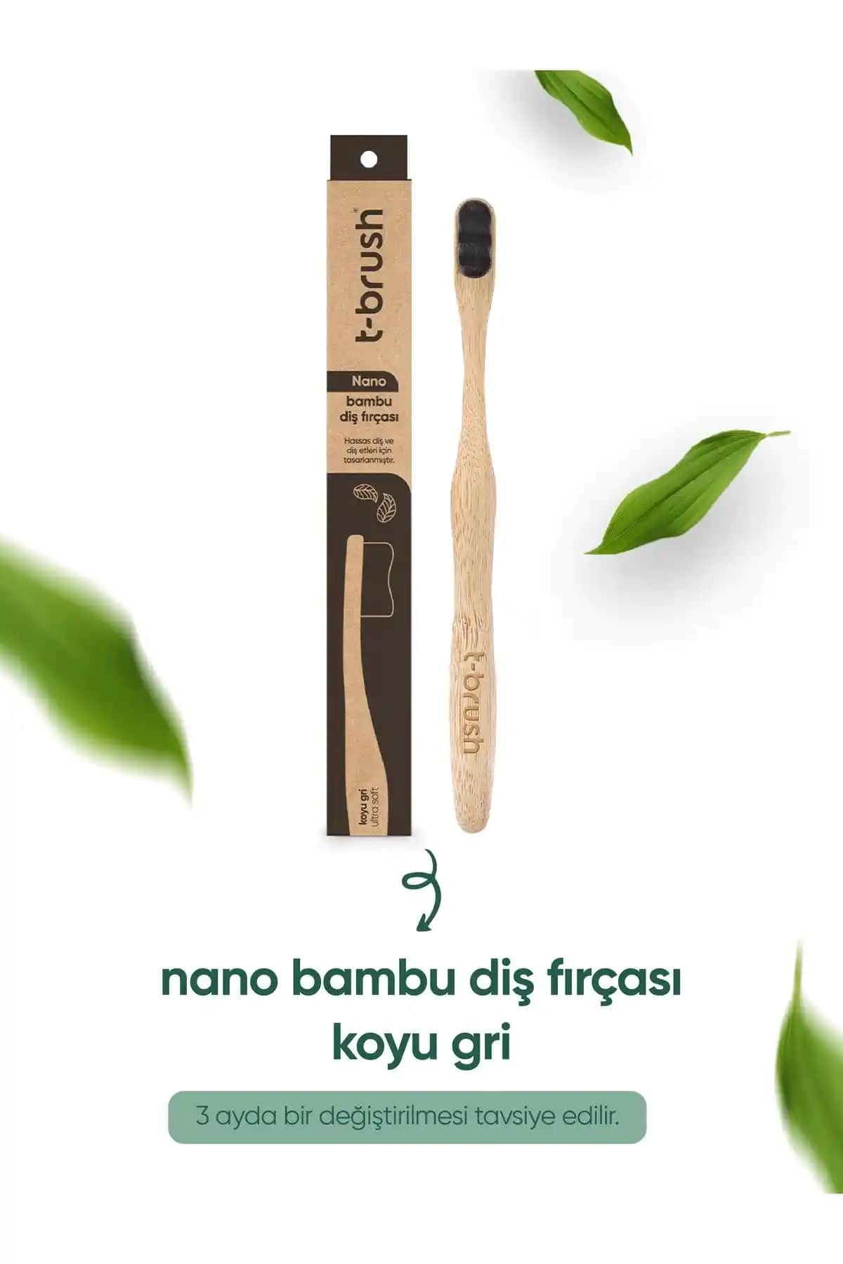TBRUSH Nano Vegan Bambu Diş Fırçası: Doğal ve Hassas Dişler İçin Çevre Dostu Seçenek