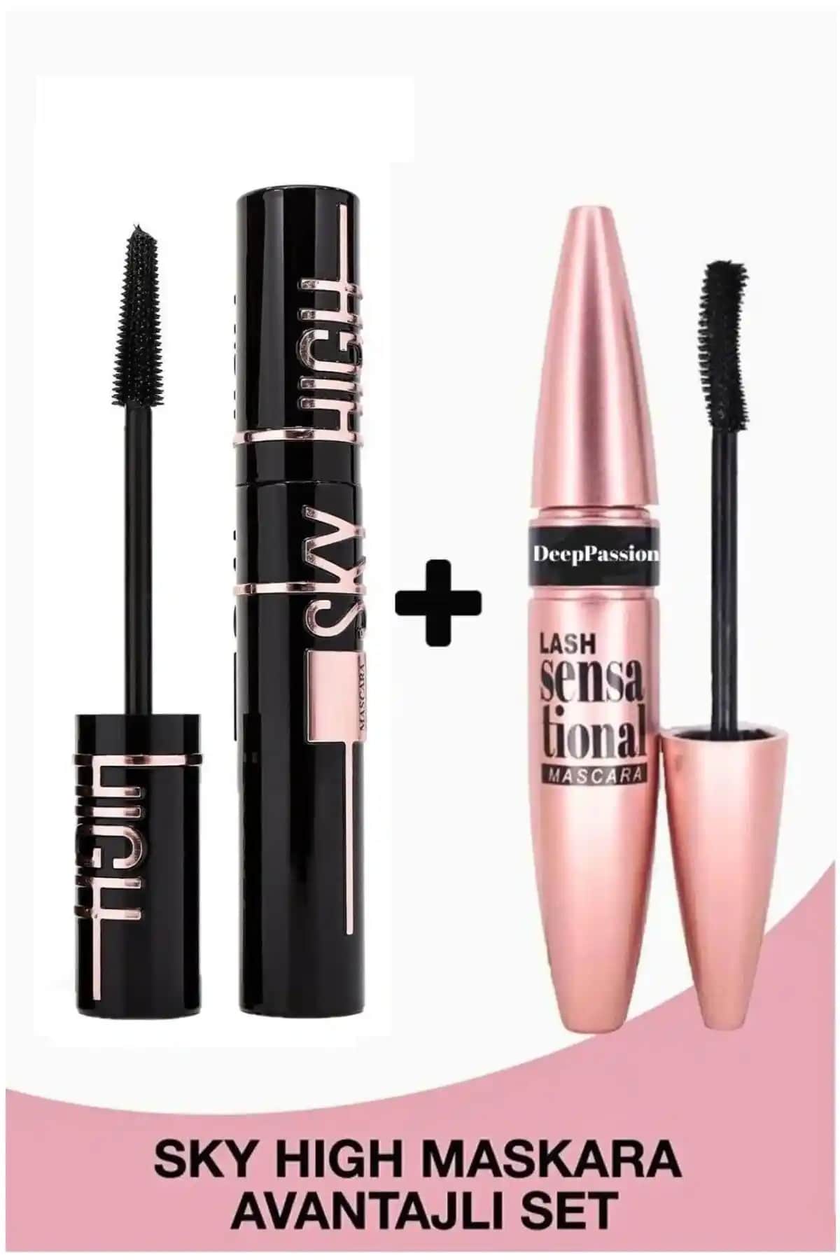 Deep Passion Lash Sensational ve Sky High Maskara ile doğal ve etkileyici kirpikler