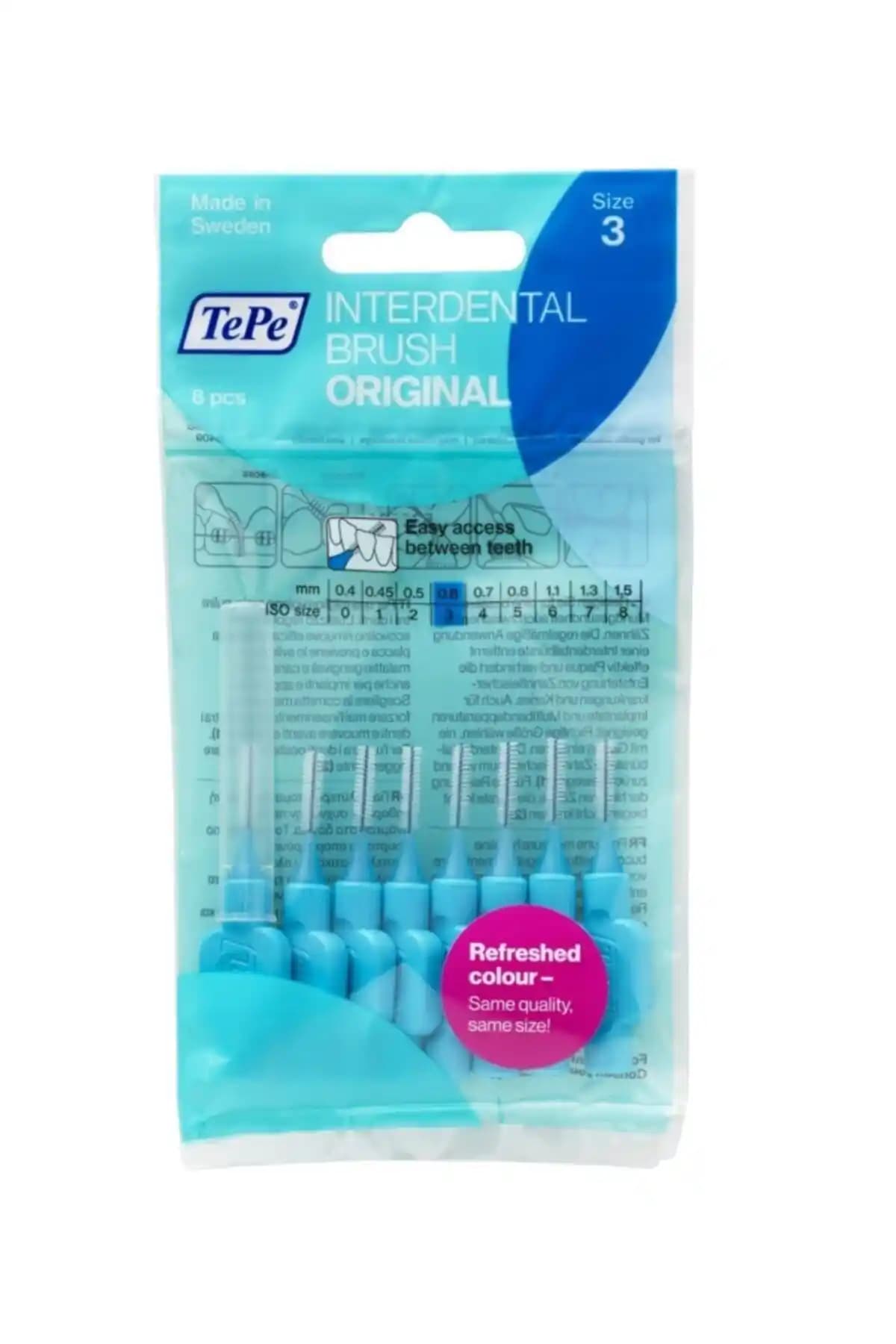 TePe Interdental Fırça 0.6 mm Mavi, Diş Arası Temizliği ve Ağız Sağlığı İçin Uygun