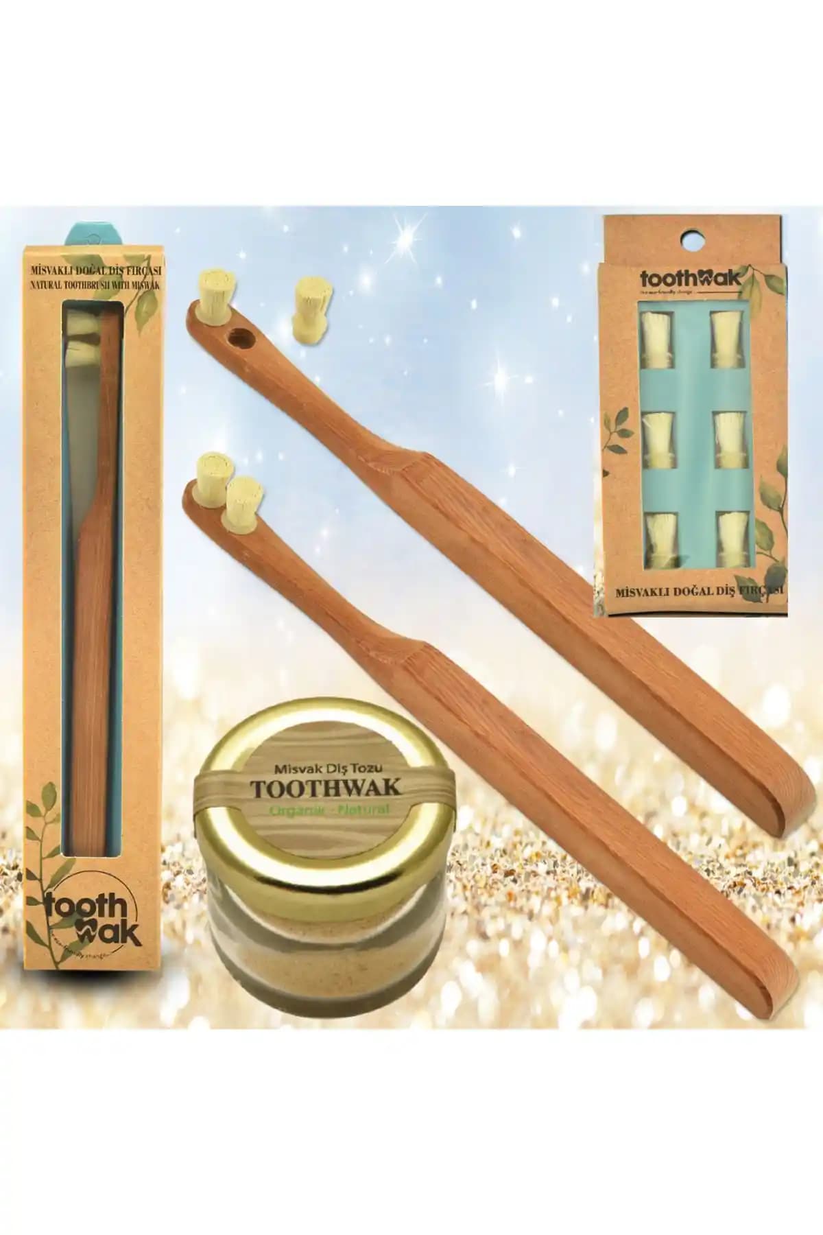 Toothwak Misvak Başlıklı 1 Fırça: Doğal ve Sürdürülebilir Ağız Bakımı Çözümü