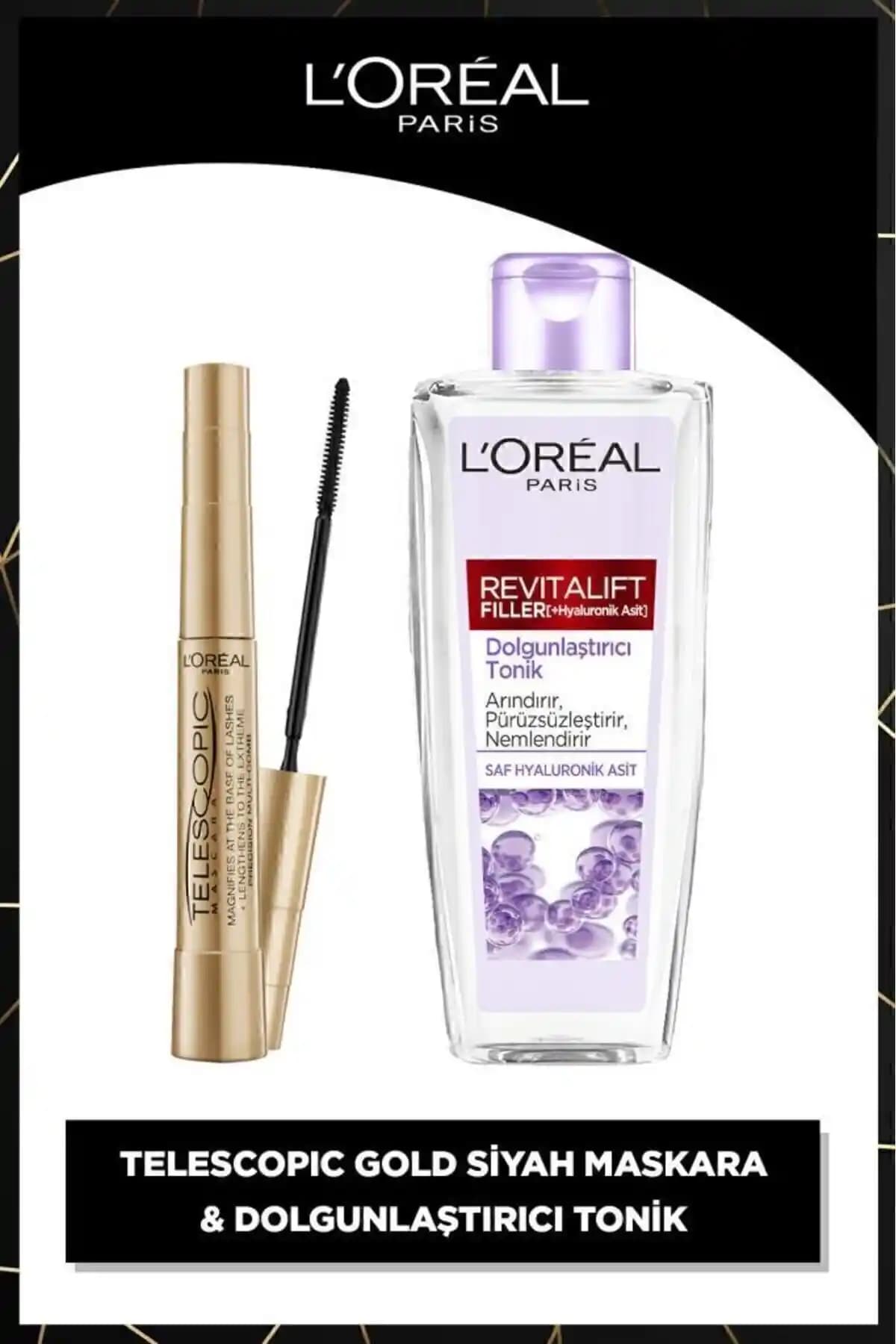 L'Oreal Paris Ürünleri: Telescopic Maskara ve Revitalift Filler Tonik Özellikleri ve Faydaları