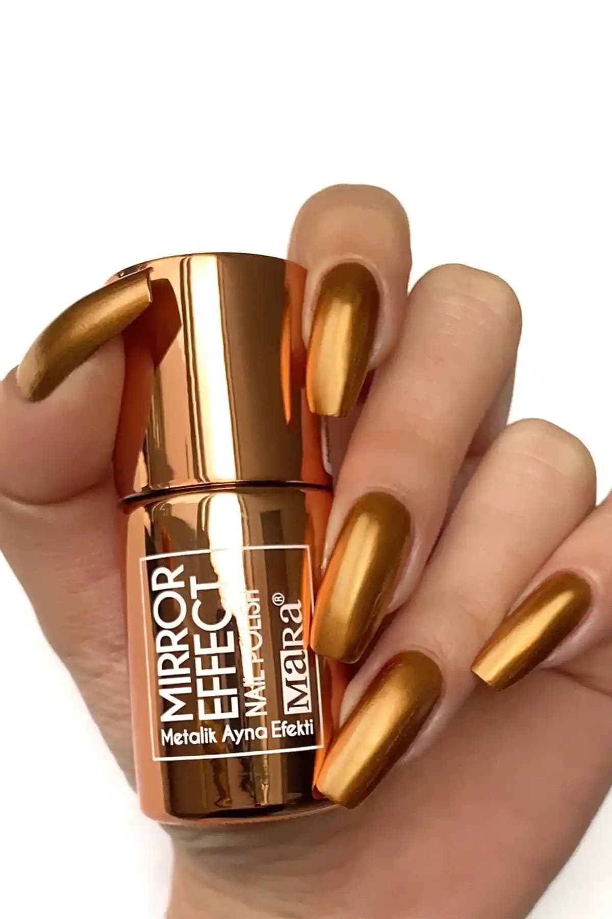 Mara Metalik Ayna Efektli Oje ve Mara Mirror Effect Karşılaştırması