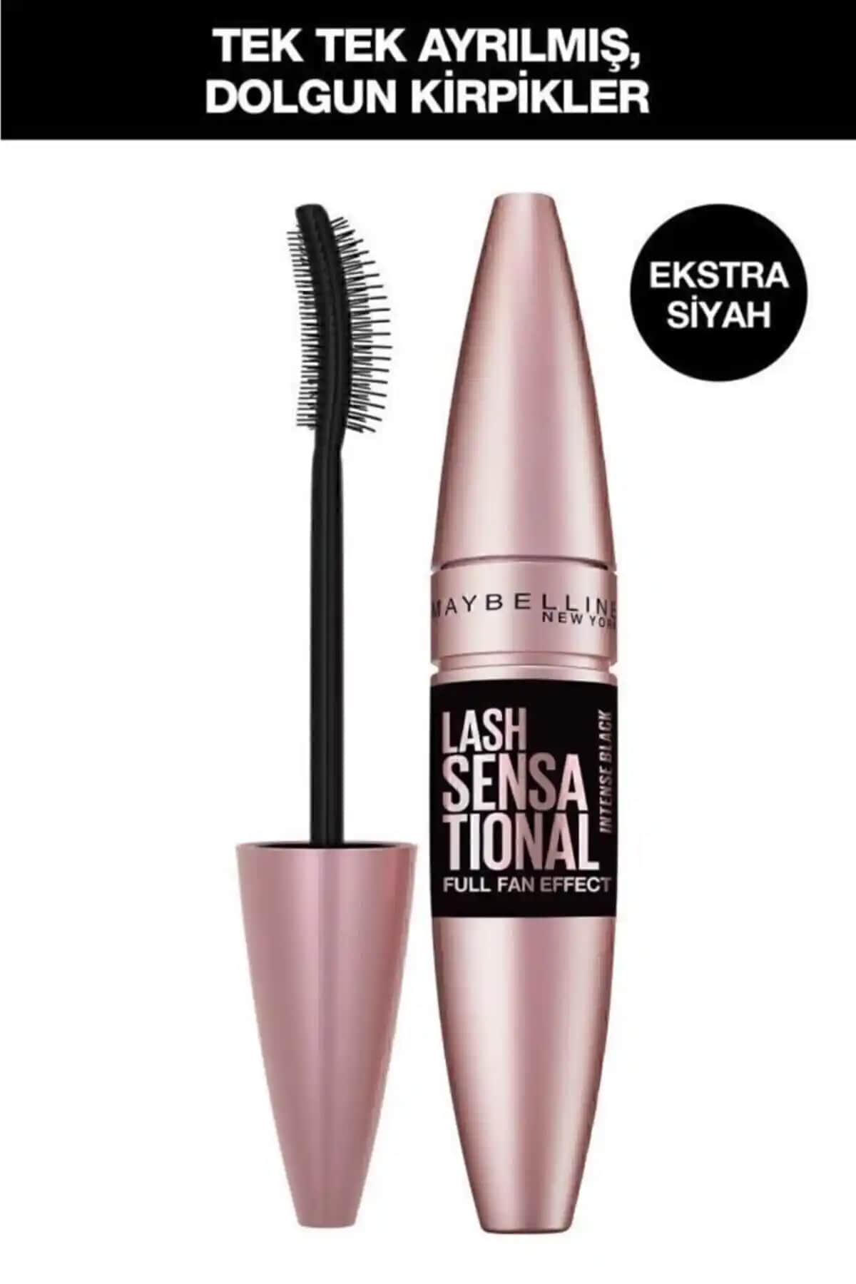 Maybelline Lash Sensational Intense Black Maskara: Hacimli ve Uzun Kirpikler İçin Günlük Kullanım Ürünü