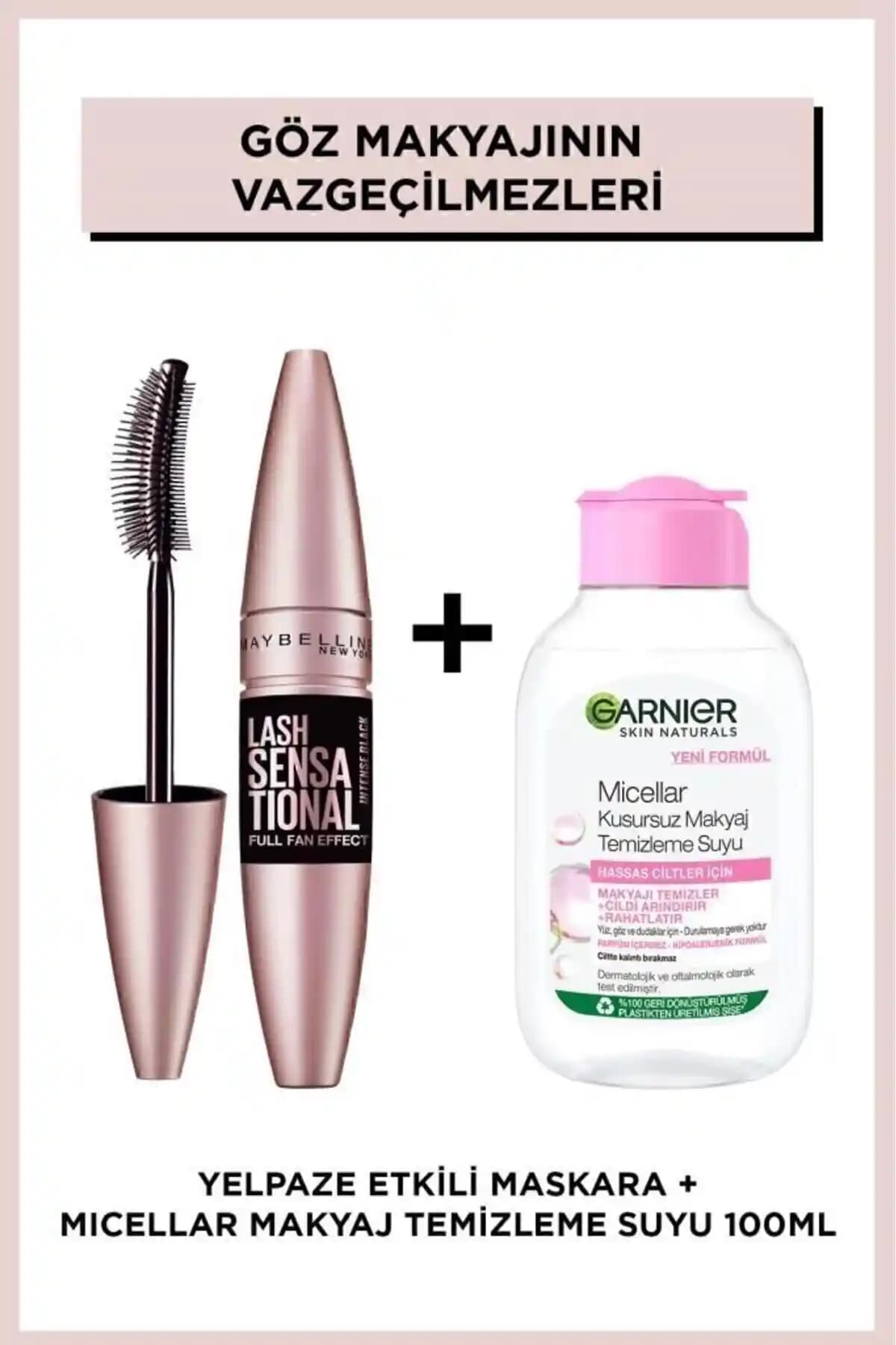 Maybelline Lash Sensational ve Garnier Micellar Makyaj Temizleme Suyu Ürünleri İncelemesi