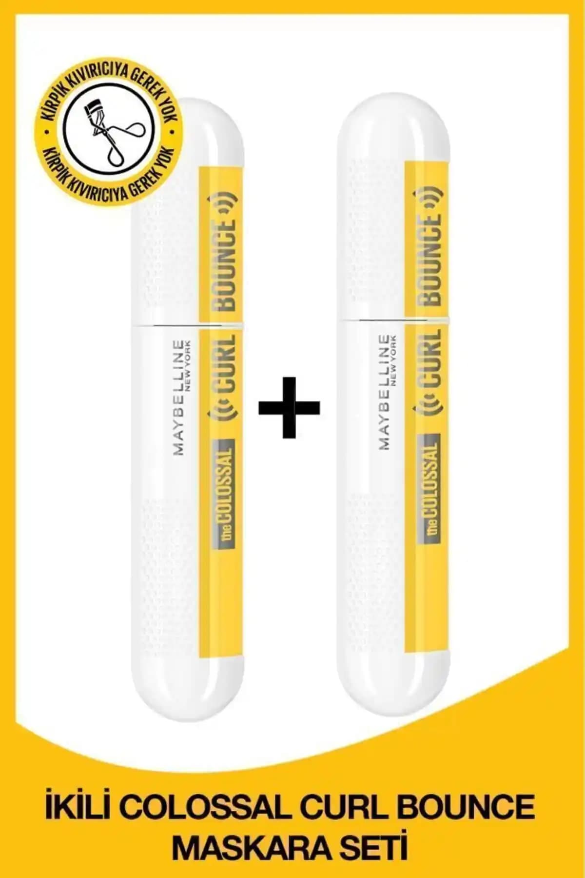 Maybelline New York Colossal Curl Bounce Maskara 2'li Set ile Hacimli ve Kıvrımlı Kirpikler