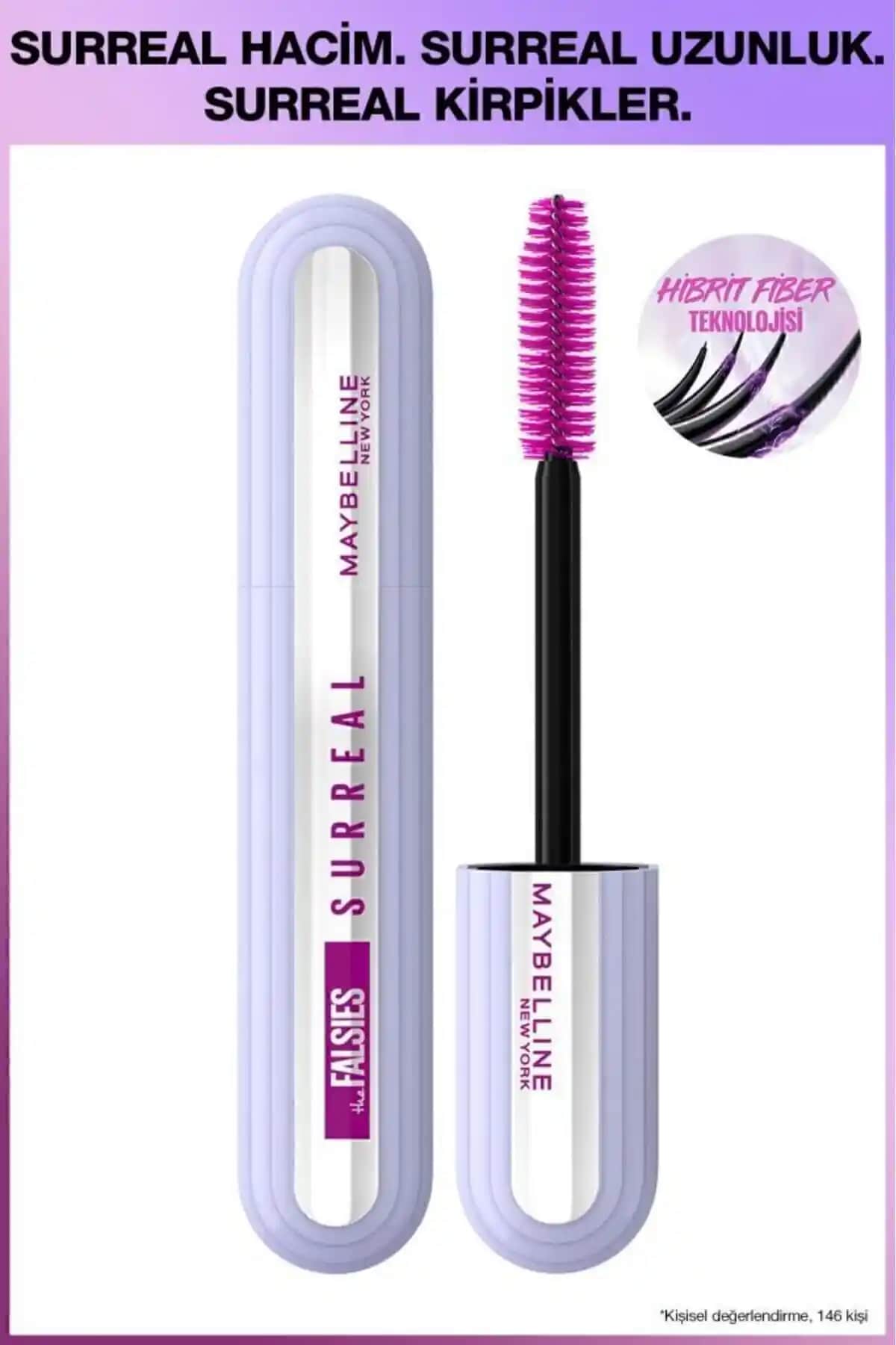 Maybelline New York Falsies Surreal Maskara: Hacimli ve Uzun Kirpikler İçin Günlük Kullanım Favorisi