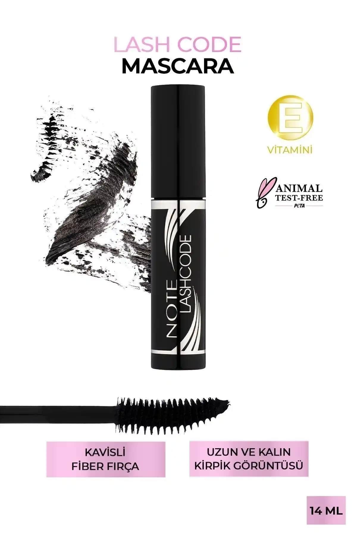 Note Cosmetics Lash Code Uzunluk ve Kıvırma Etkili Maskara Gözleri Belirginleştiren Mükemmel Seçenek