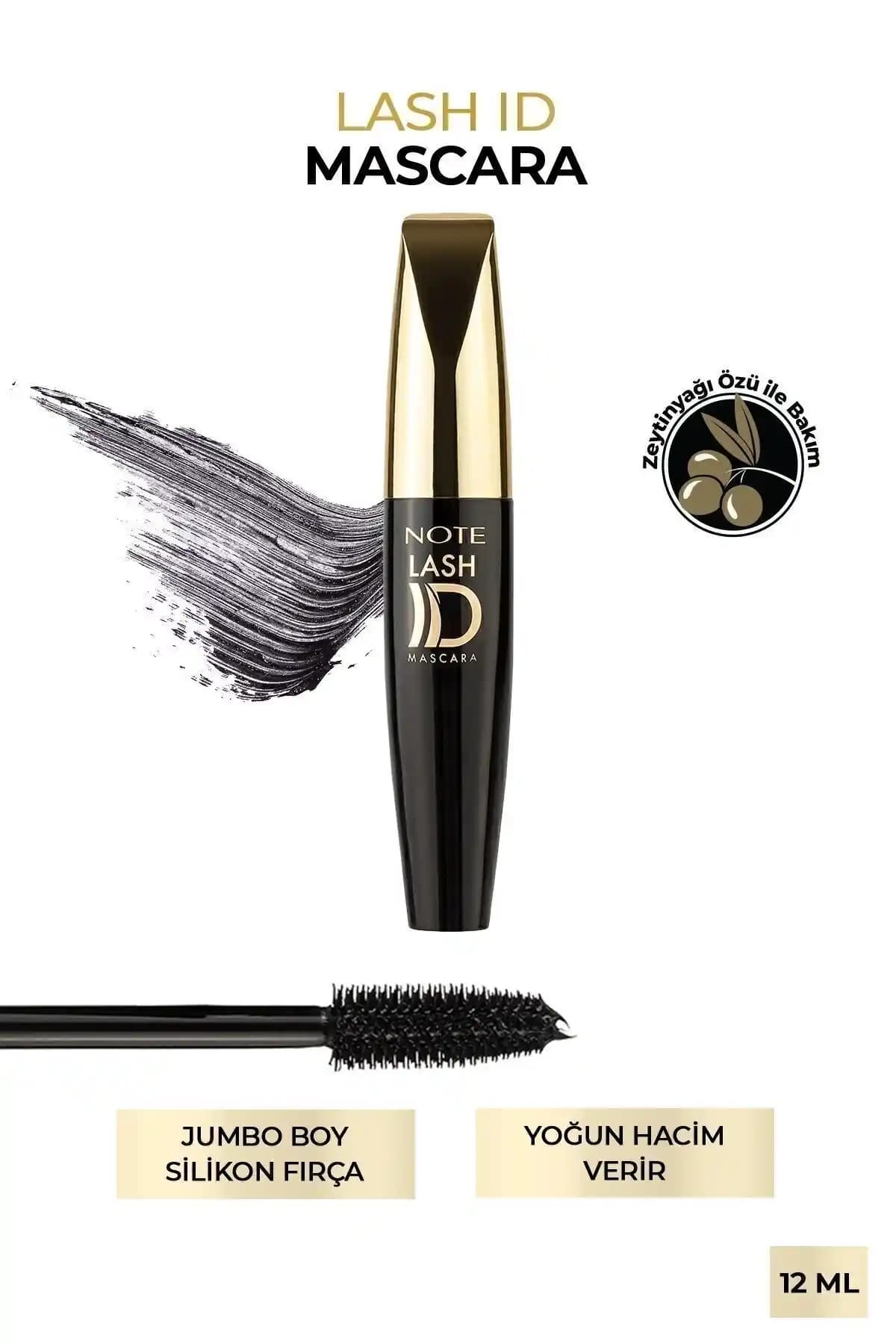 Note Cosmetics Lash ID Siyah Maskara Hacim ve Belirginlik Sağlayan Yüksek Performanslı Kozmetik Ürünü