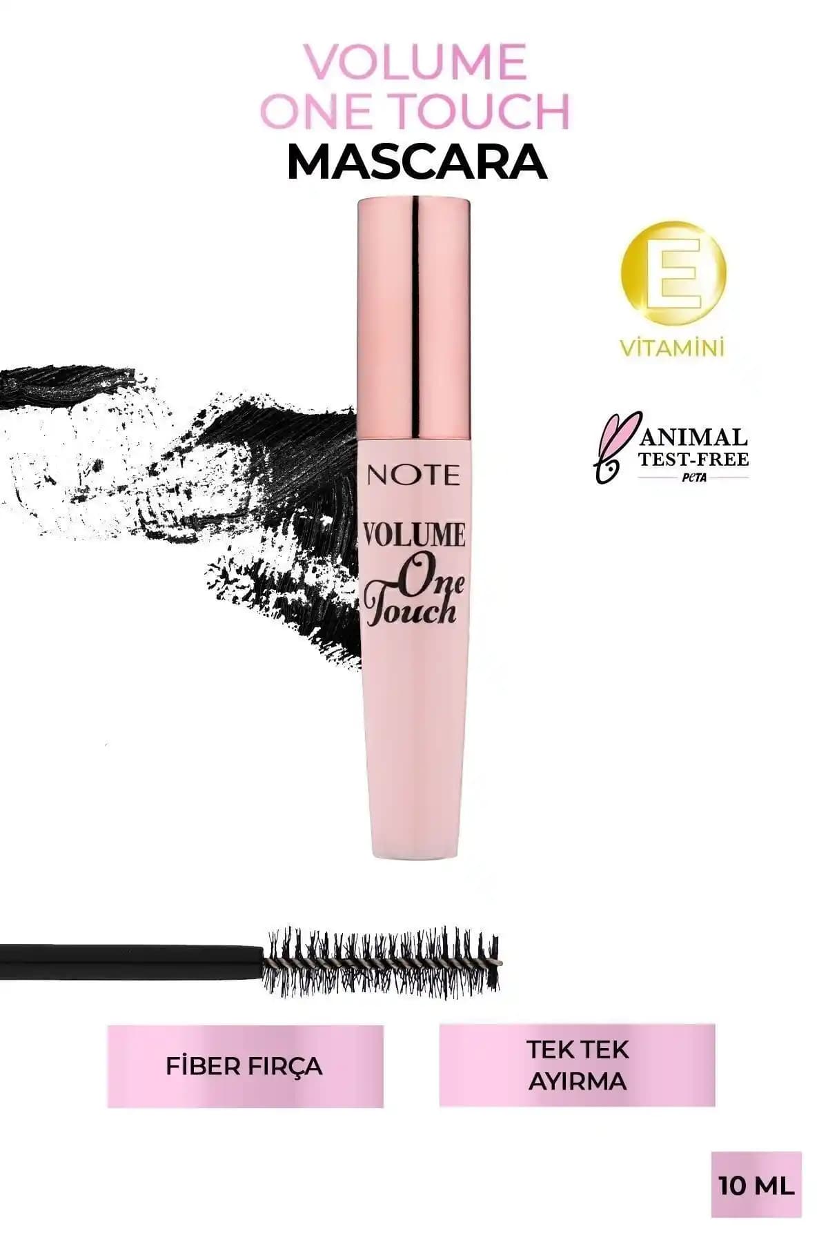 Note Cosmetics Volume One Touch Maskara ile Hacimli ve Uzun Kirpikler Elde Edin